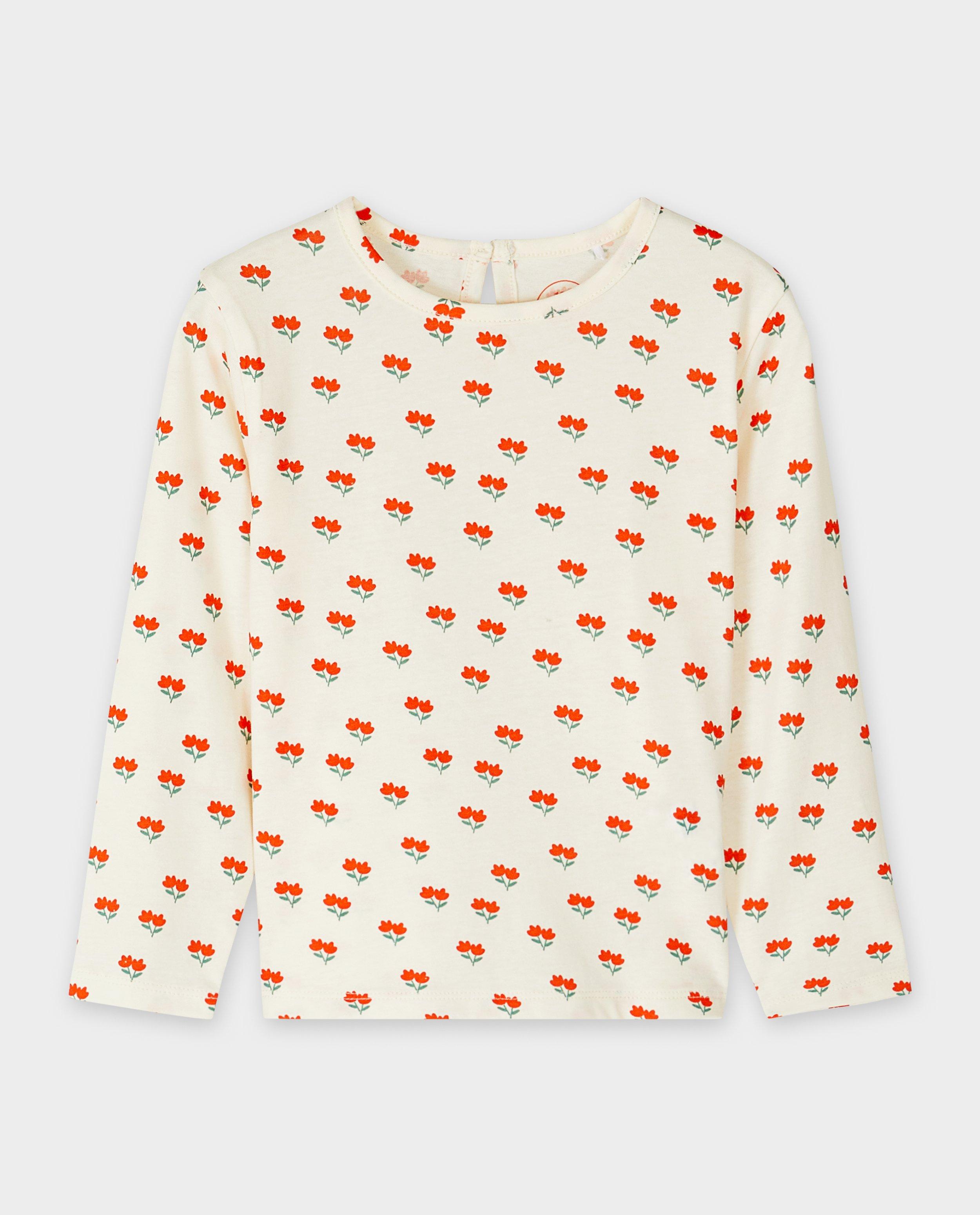 T-shirts - Longsleeve met bloemenprint