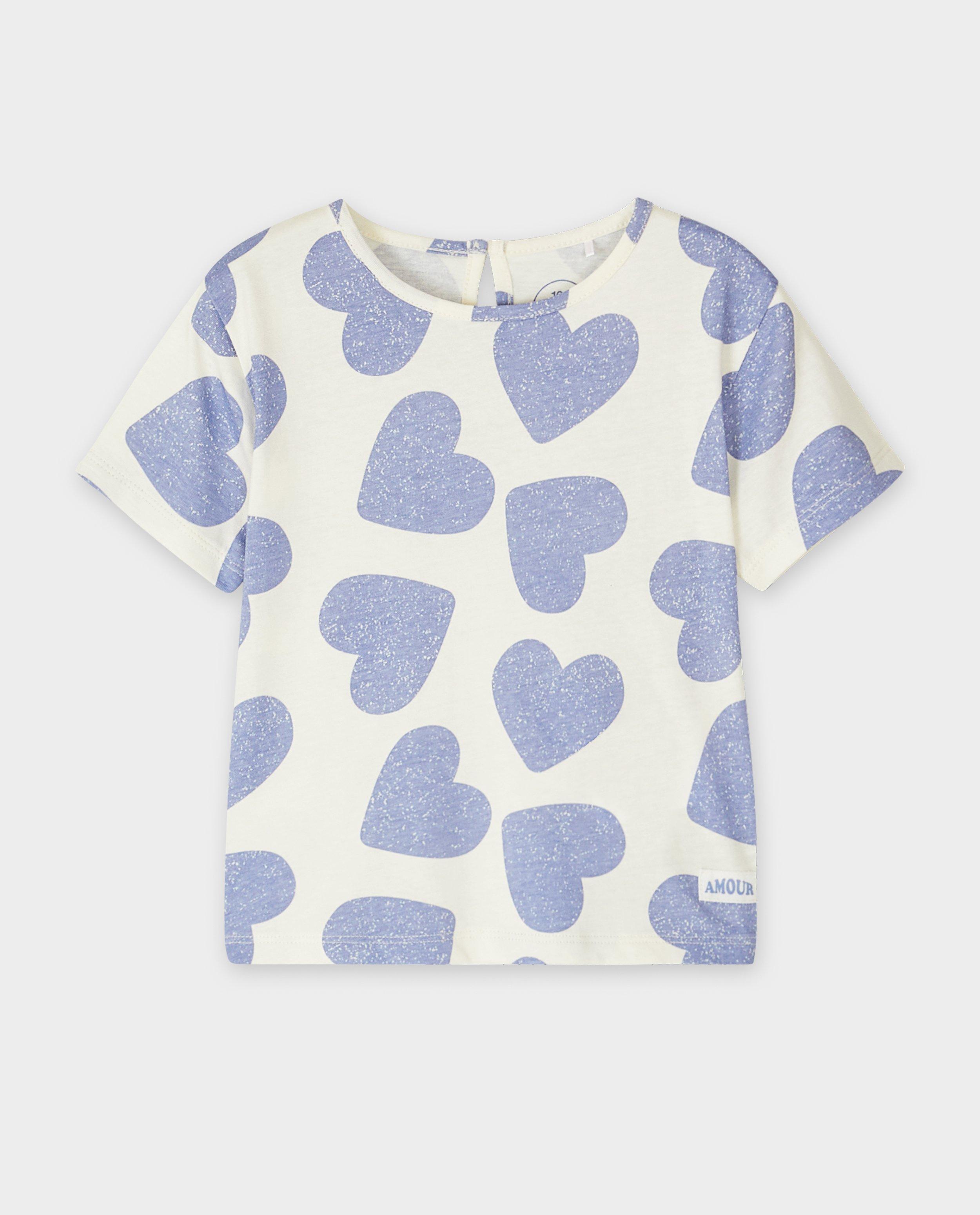 T-shirts - T-shirt met hartjesprint
