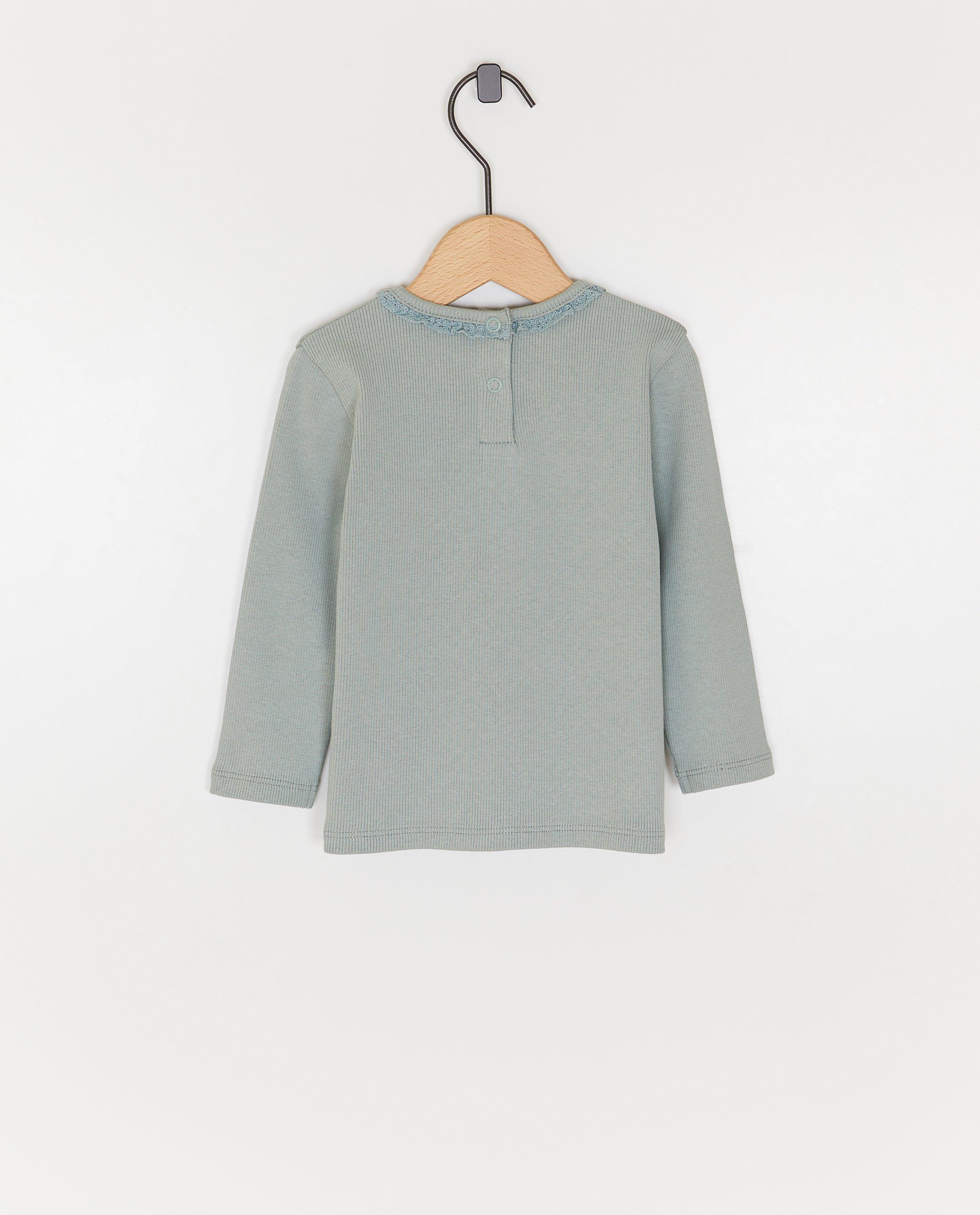 T-shirts - Longsleeve met fijne rib