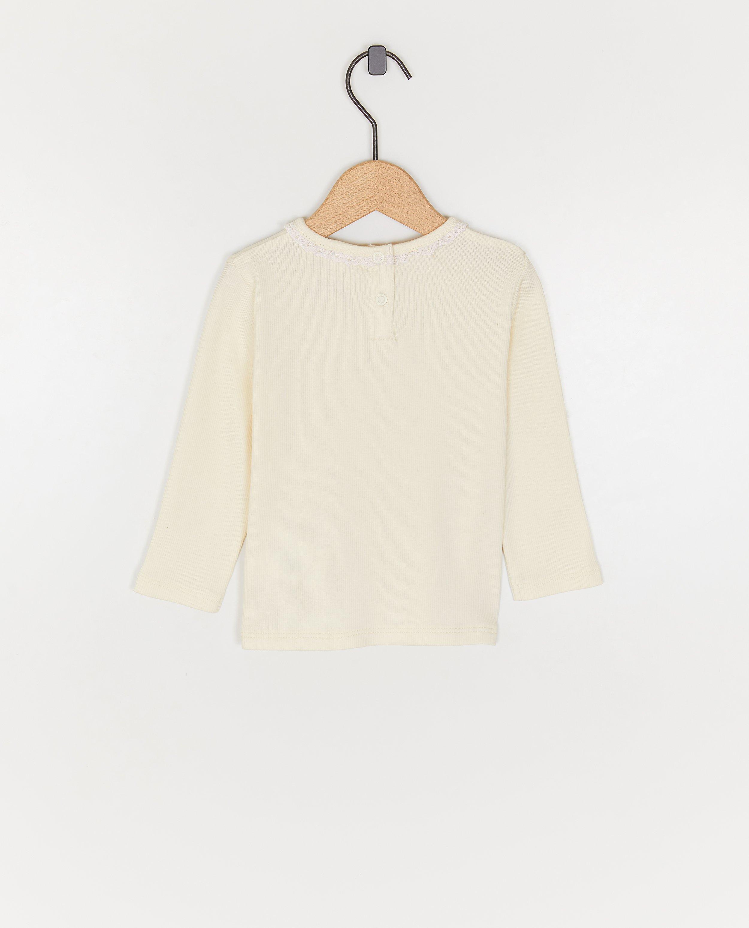 T-shirts - Longsleeve met fijne rib