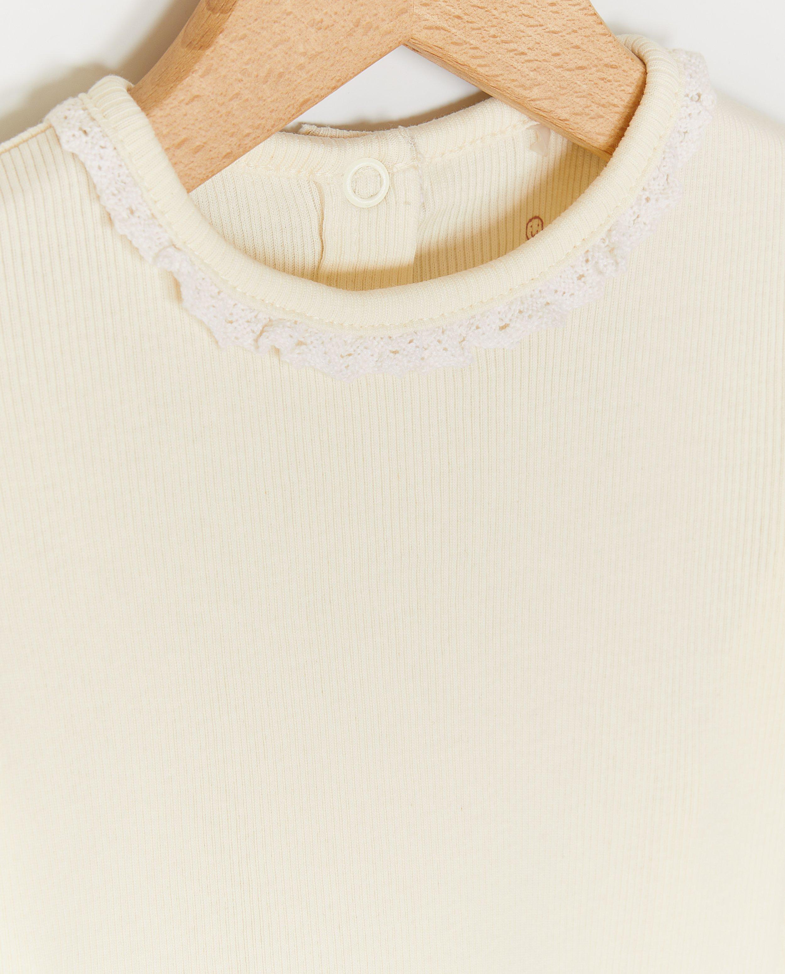 T-shirts - Longsleeve met fijne rib