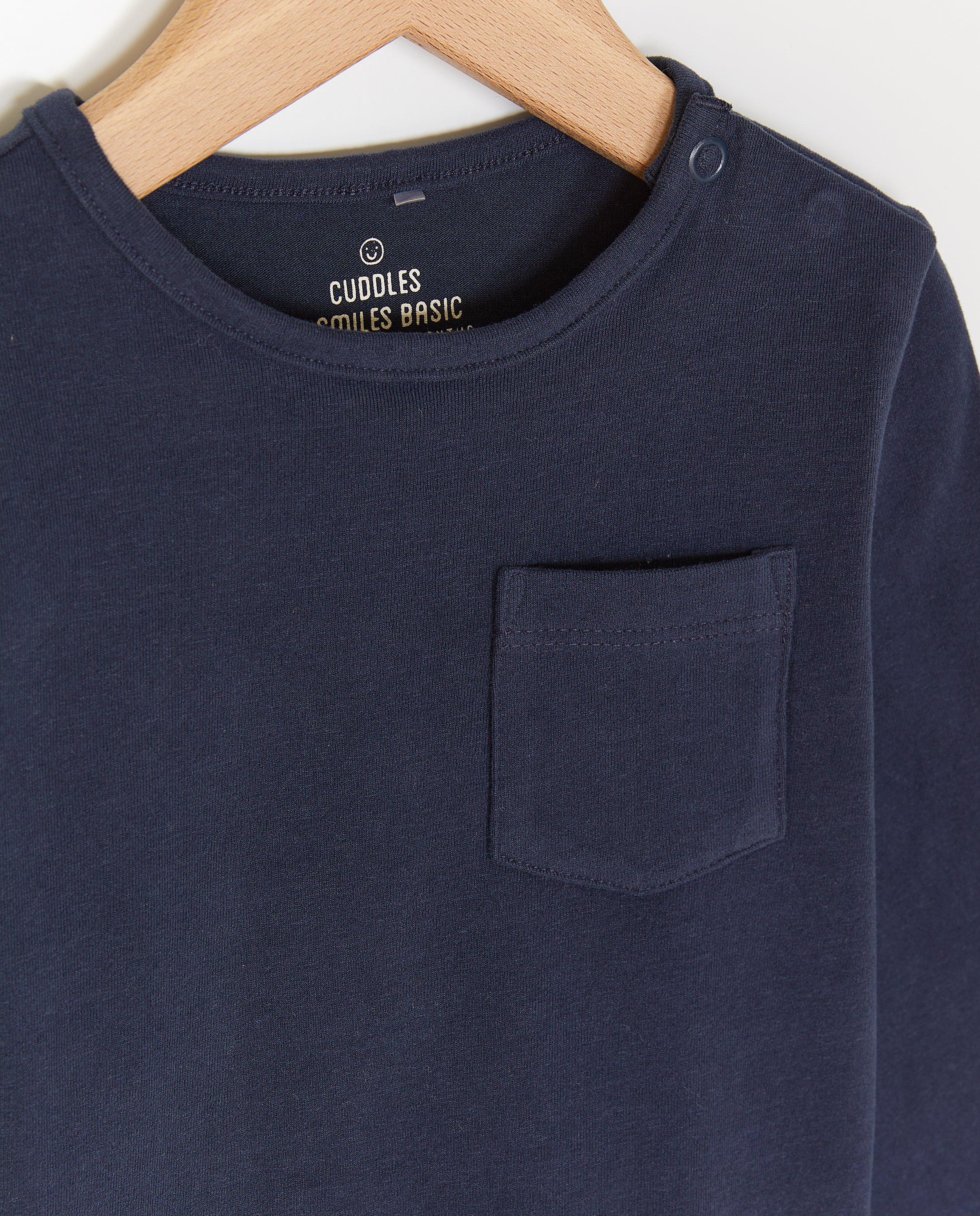 T-shirts - Donkerblauwe longsleeve