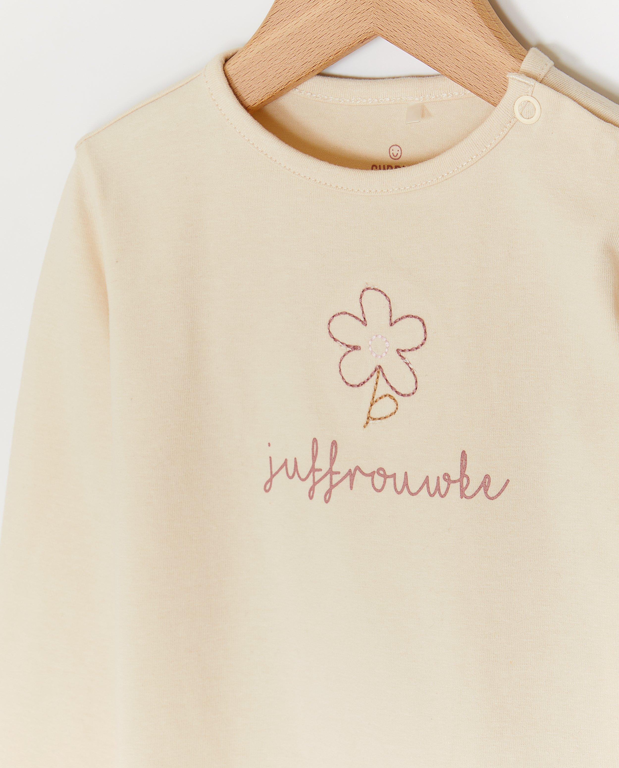 T-shirts - Longsleeve met opschrift, Juffrouwke