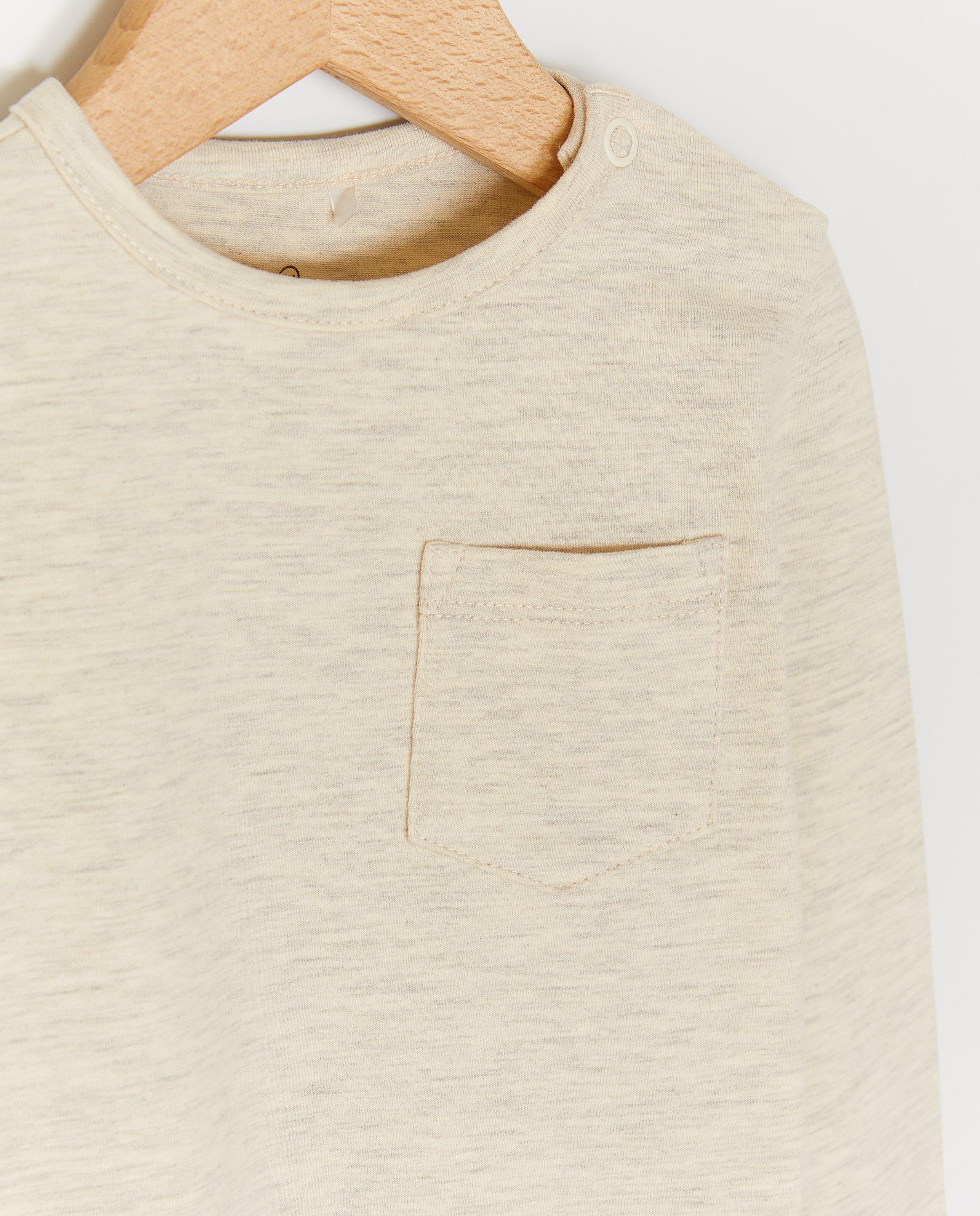 T-shirts - Beige longsleeve