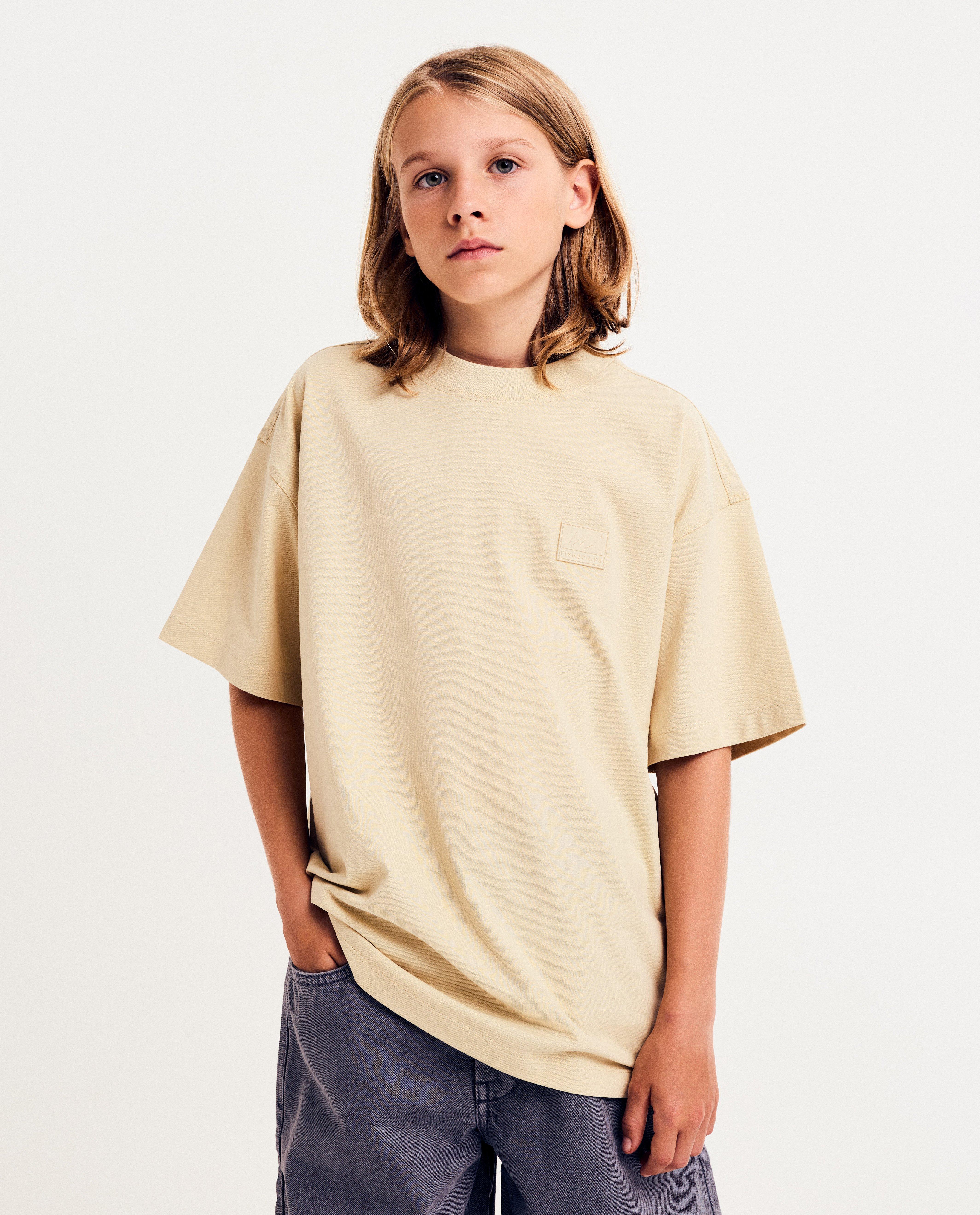 T-shirt met label, loose fit - null - Fish & Chips