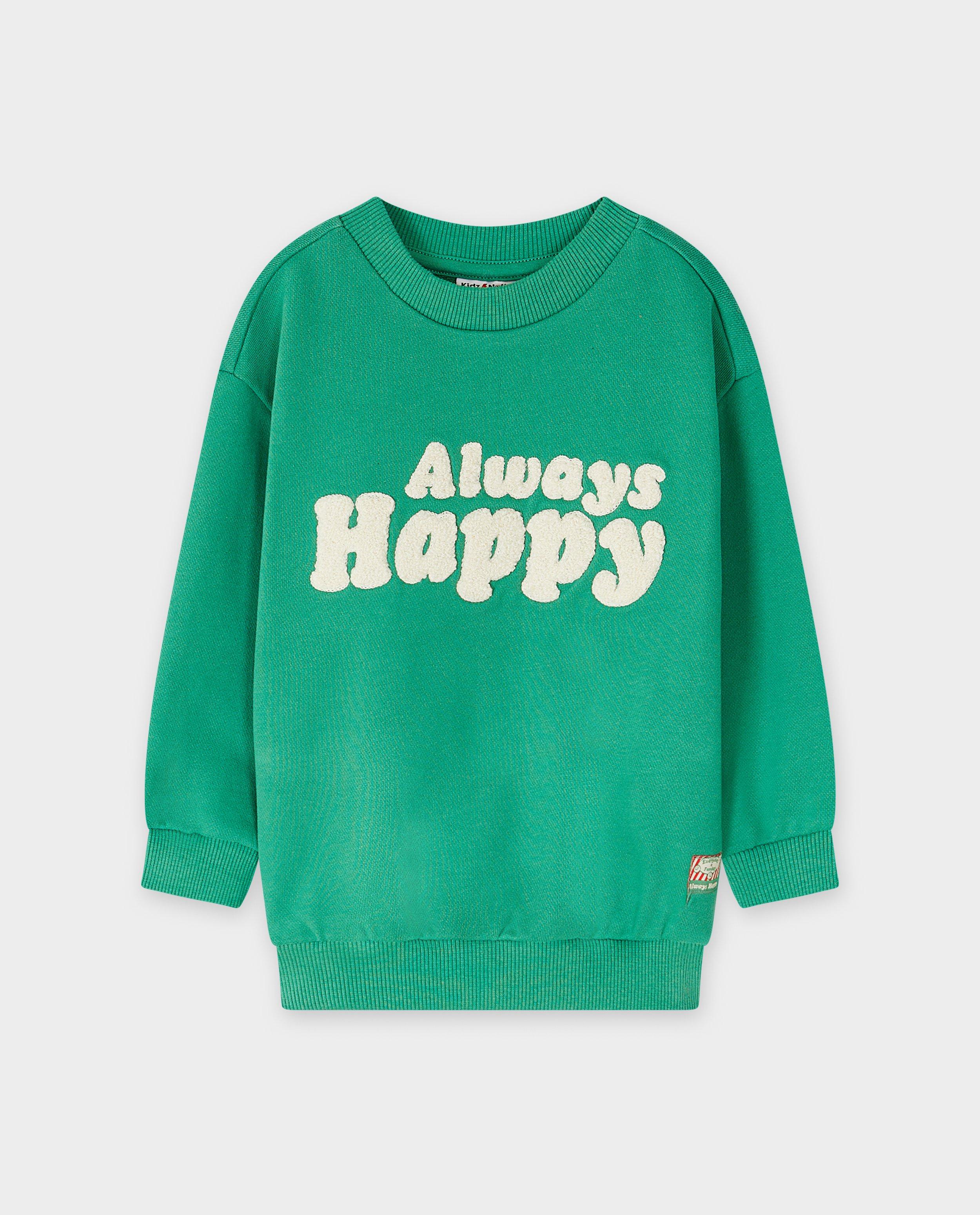 Sweaters - Sweater met opschrift van bouclé