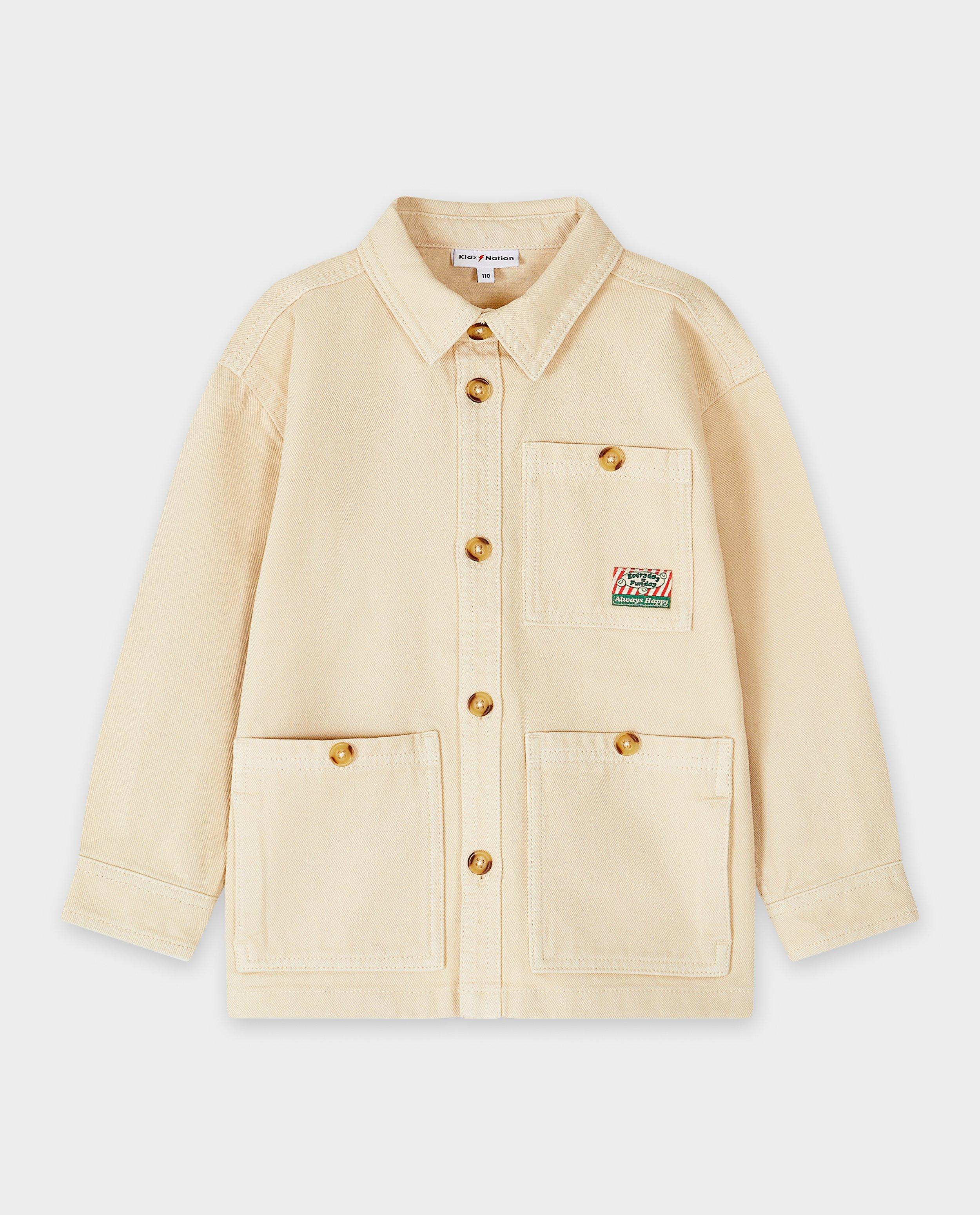 Cardigan - Beige overhemd