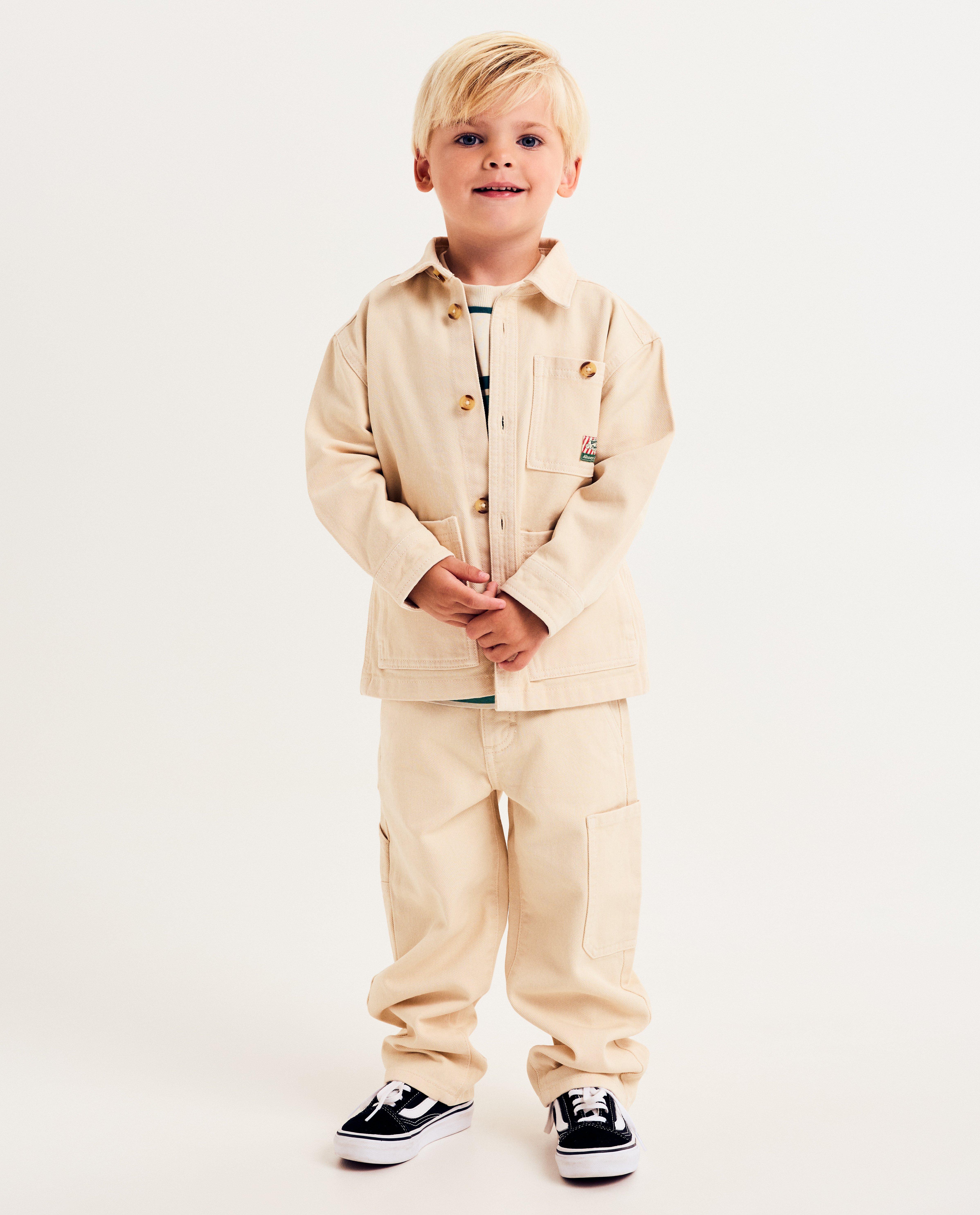 Beige cargobroek, loose fit - null - Kidz Nation
