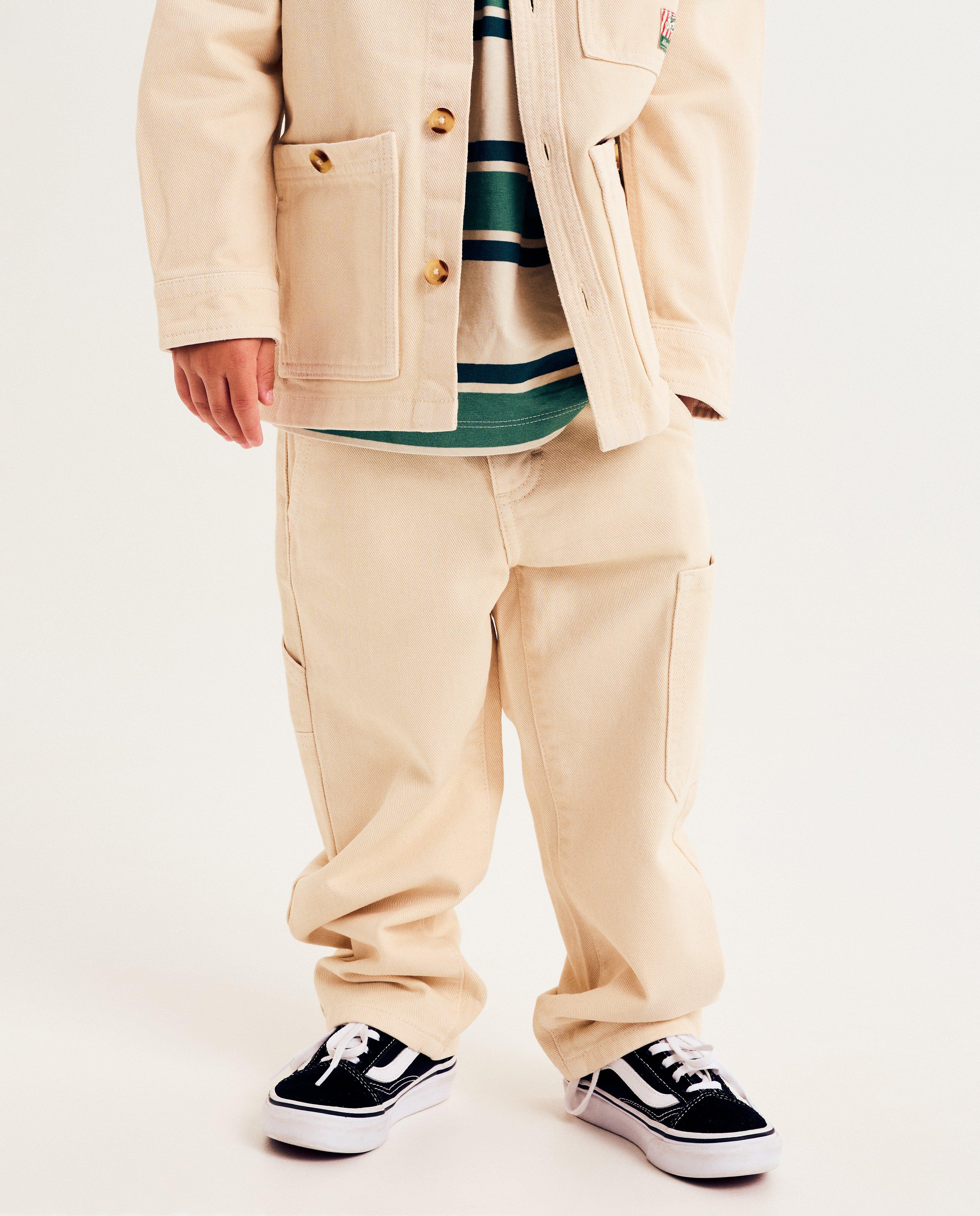 Broeken - Beige broek, loose fit