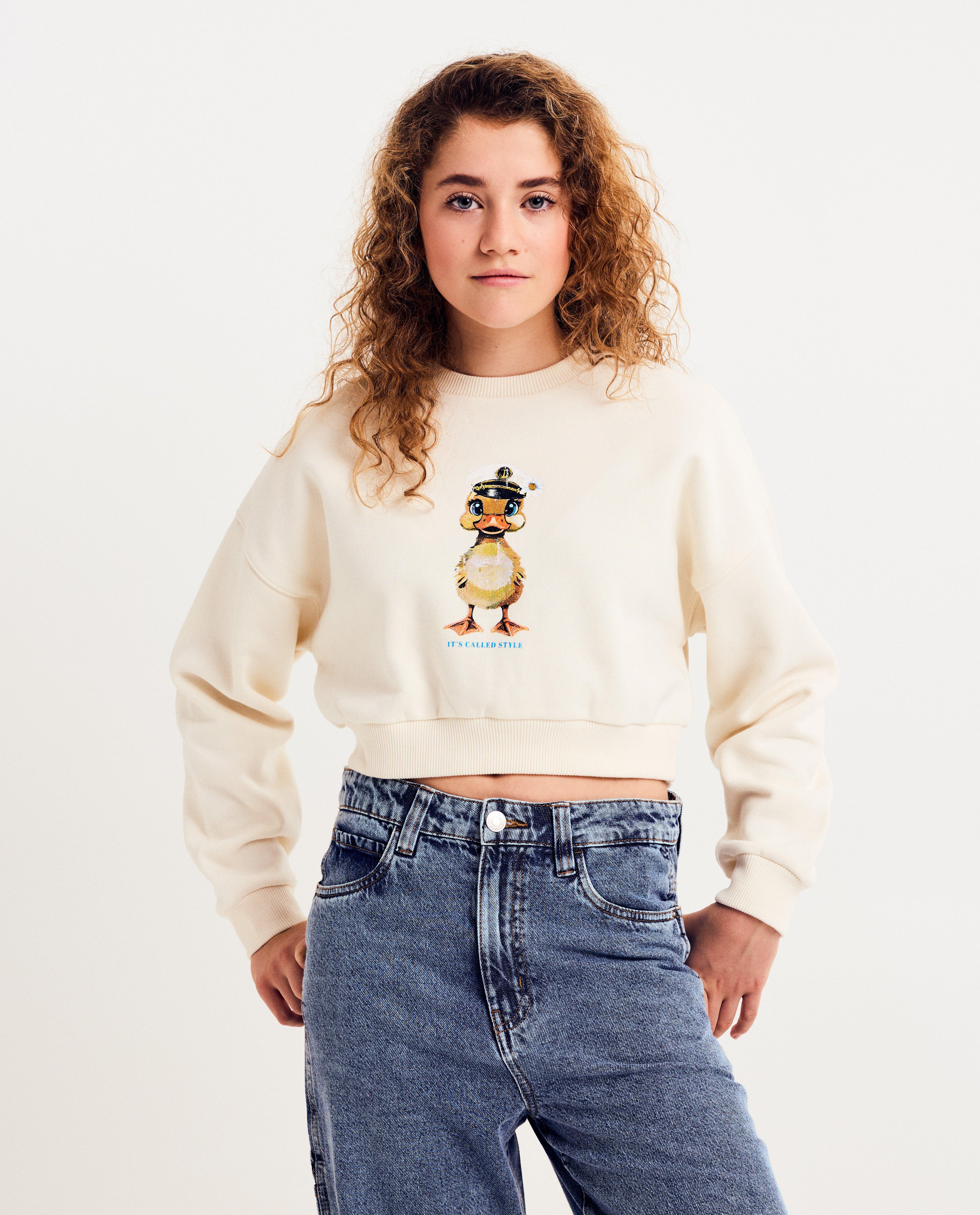 Sweater met print eend - null - Groggy