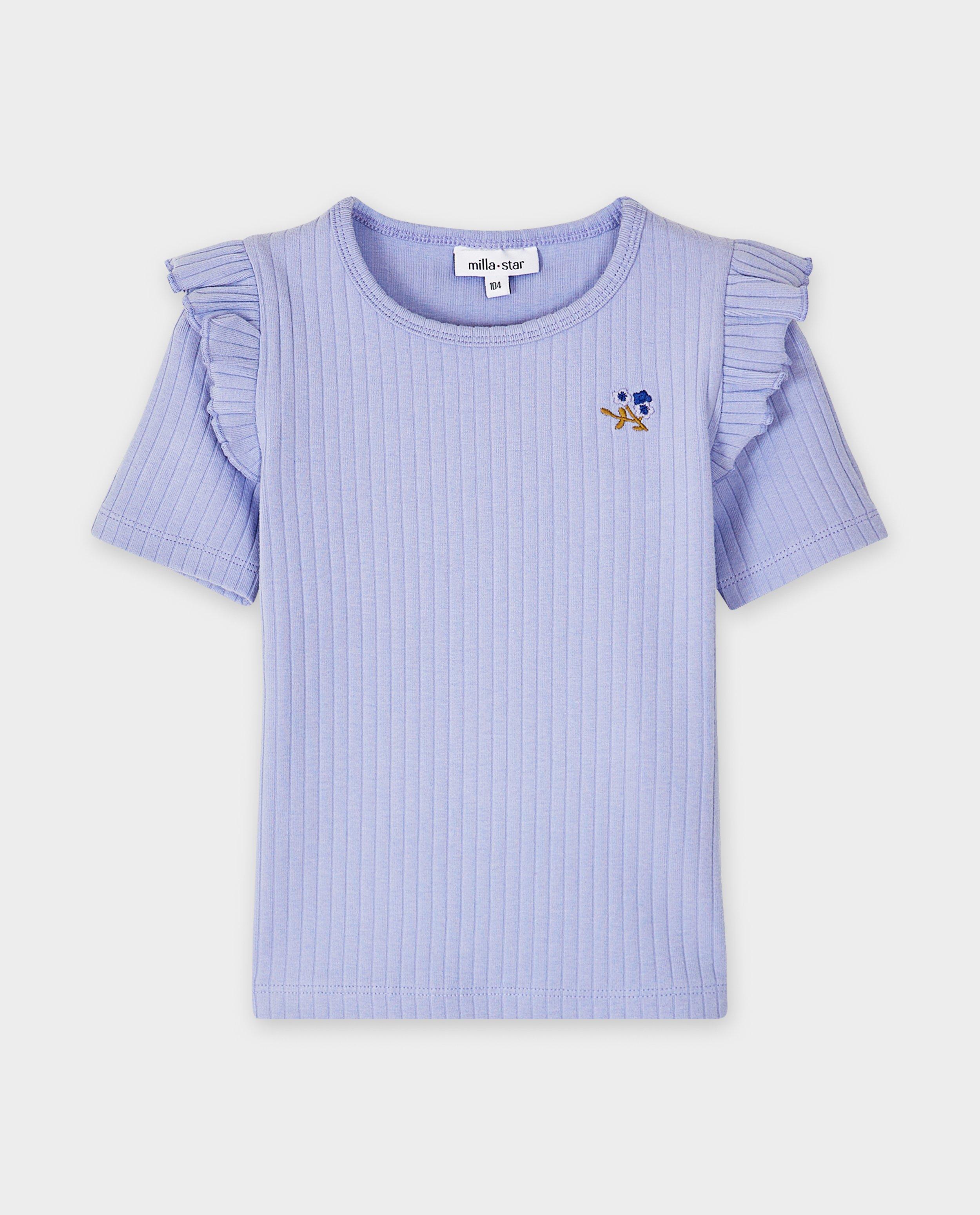 T-shirts - T-shirt met geborduurde bloem