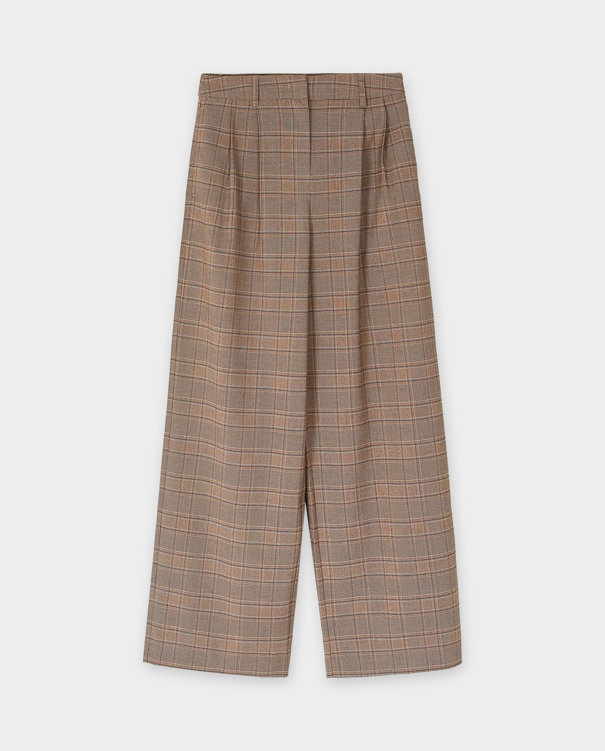 Broeken - Broek met ruiten, wide fit