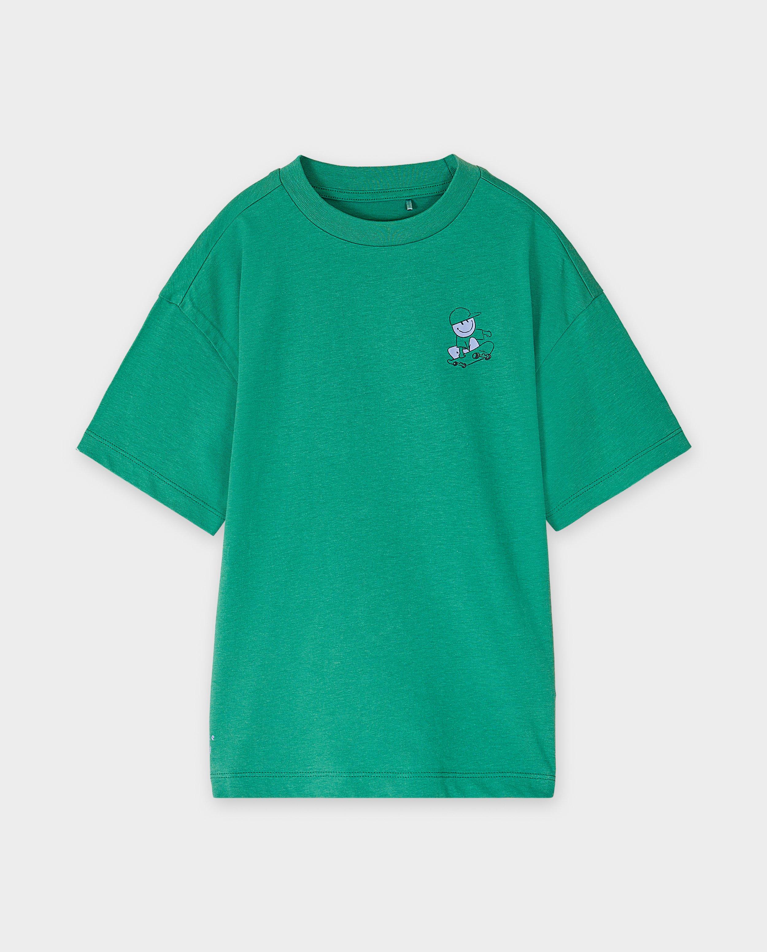 T-shirt avec un petit imprim&eacute; - D&eacute;tails du produit - khaki - image num&eacute;ro 4