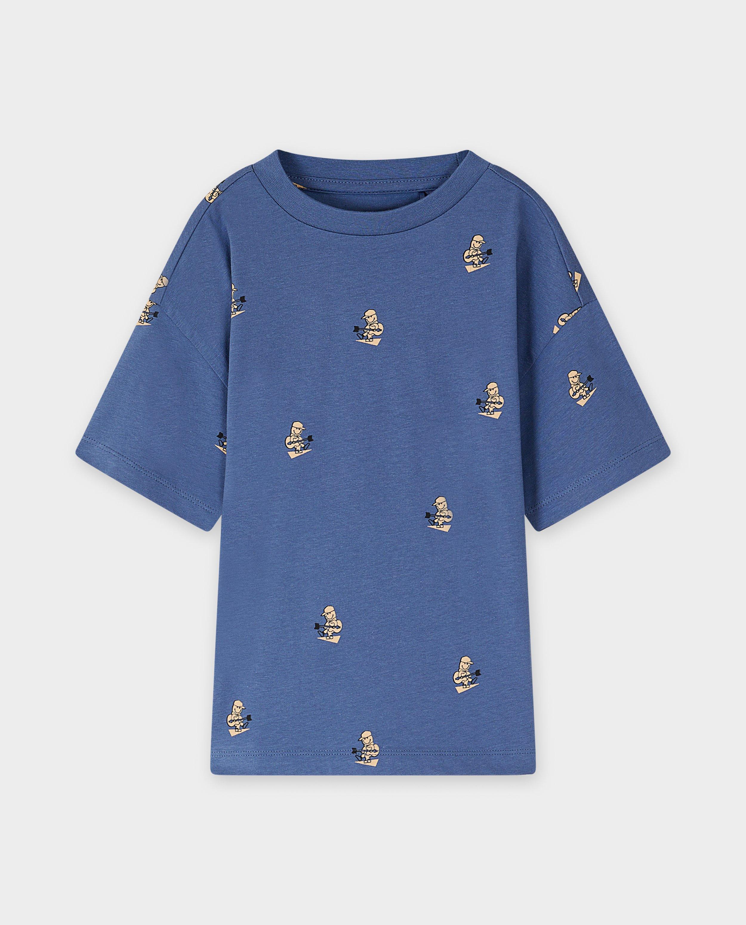 T-shirt &agrave; imprim&eacute; - D&eacute;tails du produit - bleu - image num&eacute;ro 4
