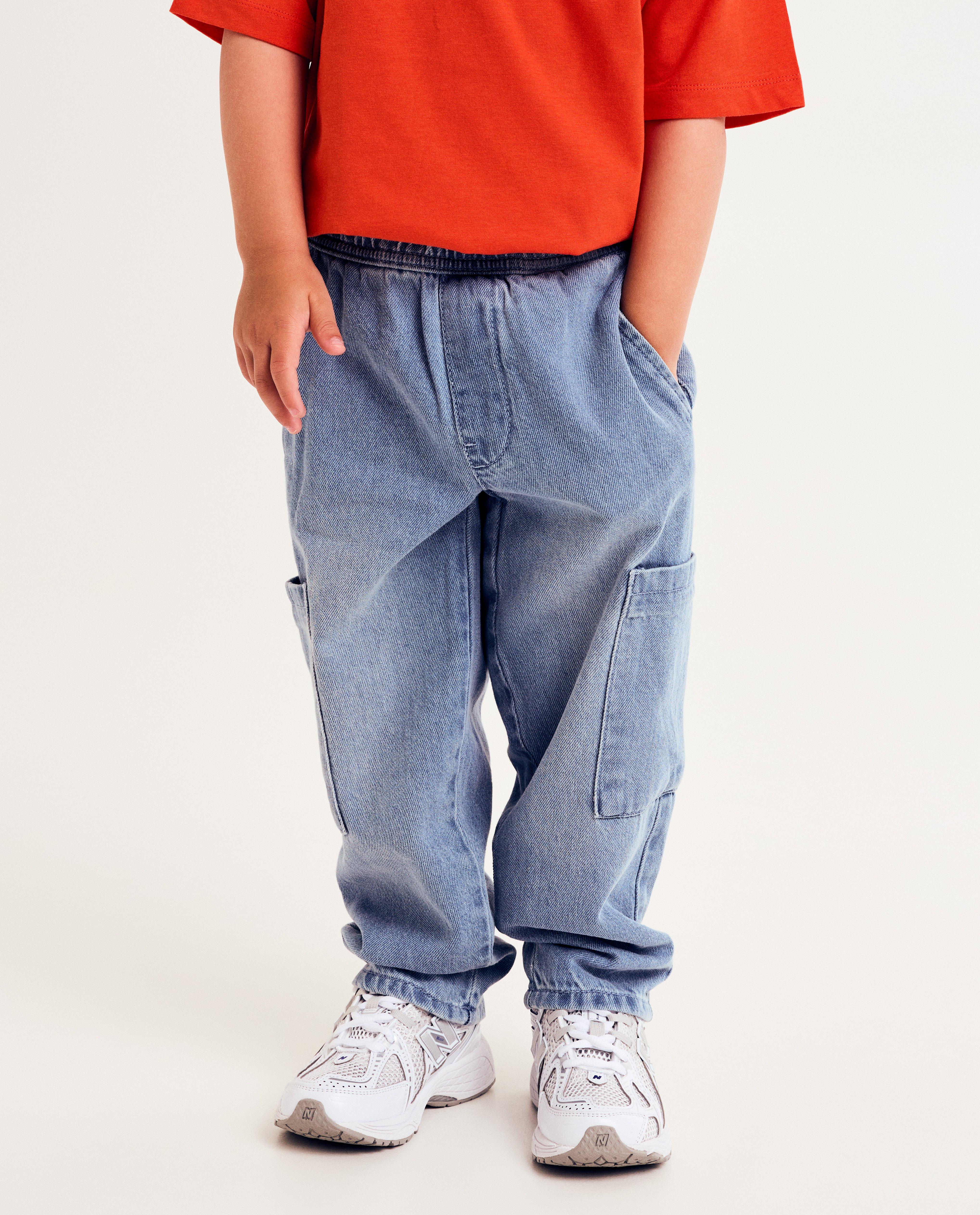 Jeans - Blauwe jeans, baggy fit