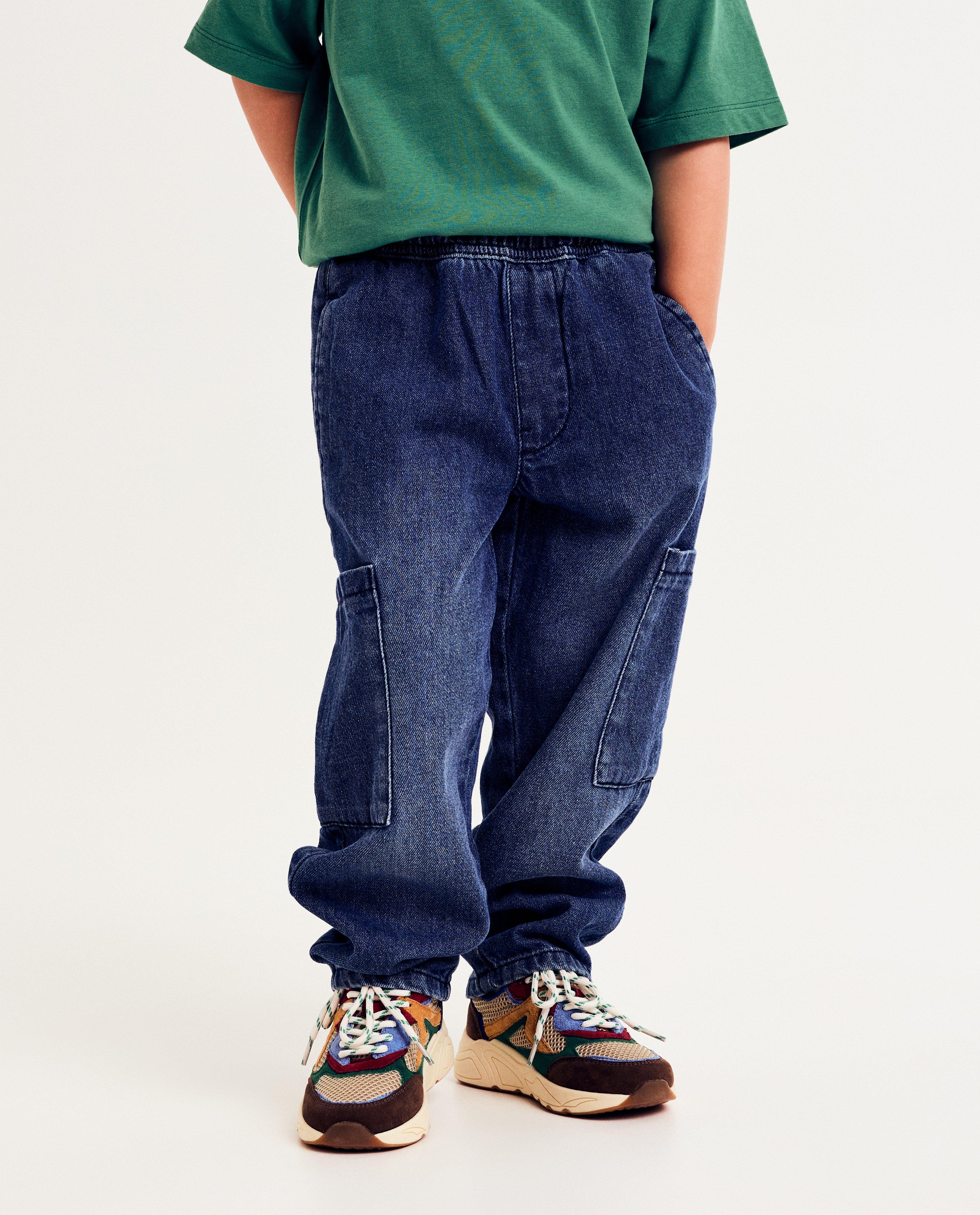 Jeans - Blauwe jeans, baggy fit