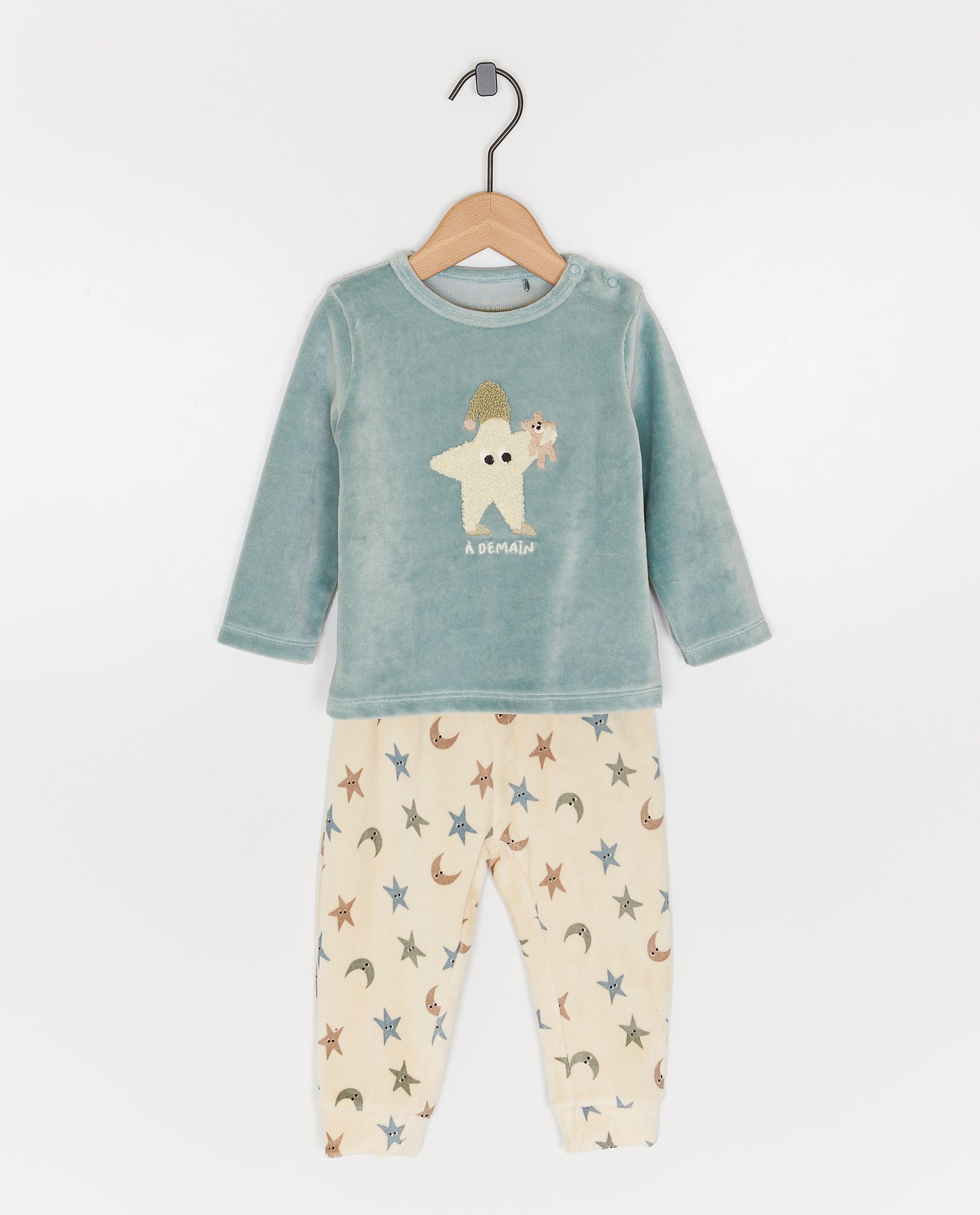 Nachtkleding - Pyjama met ster van bouclé