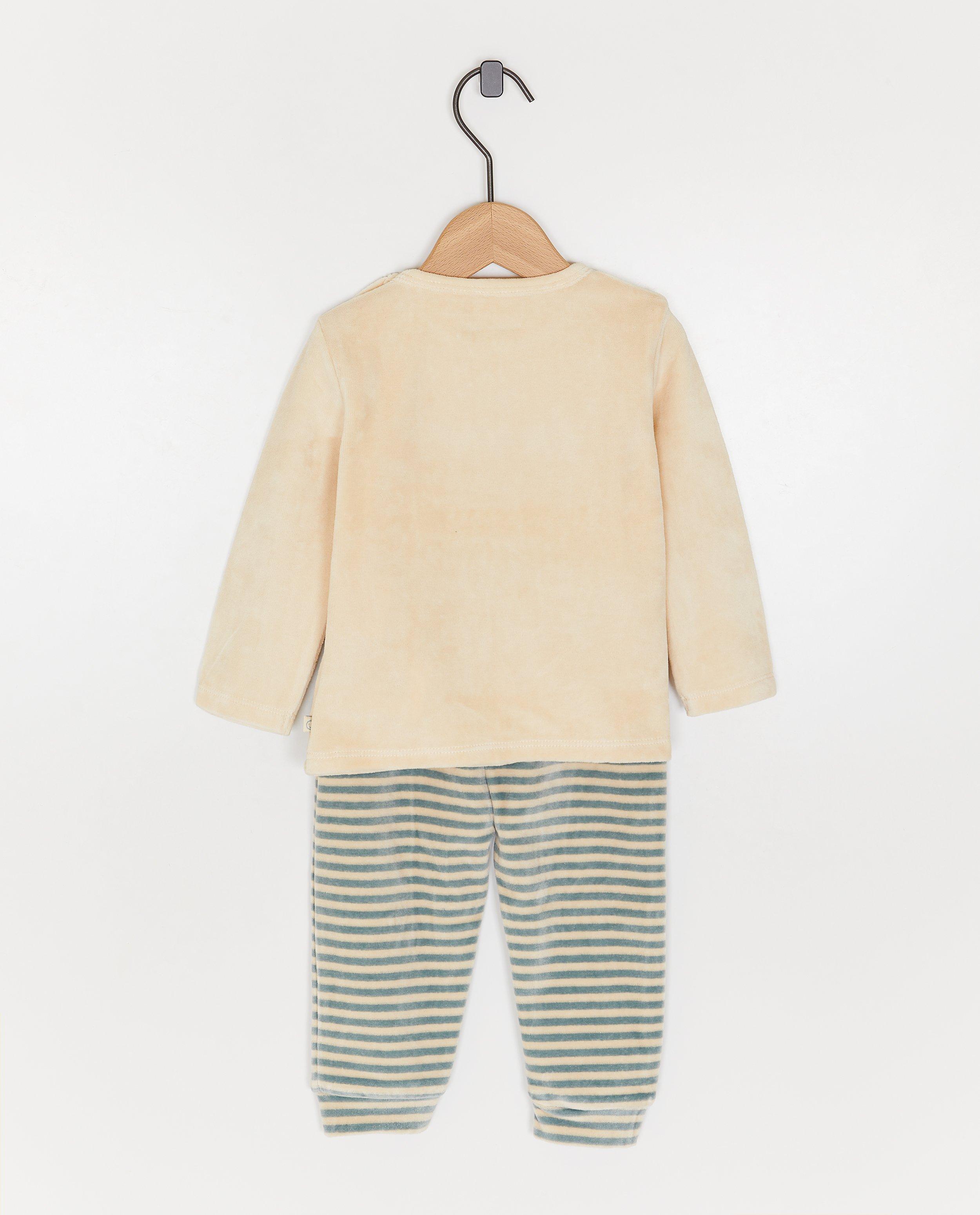 Nachtkleding - Pyjama met opschrift van bouclé