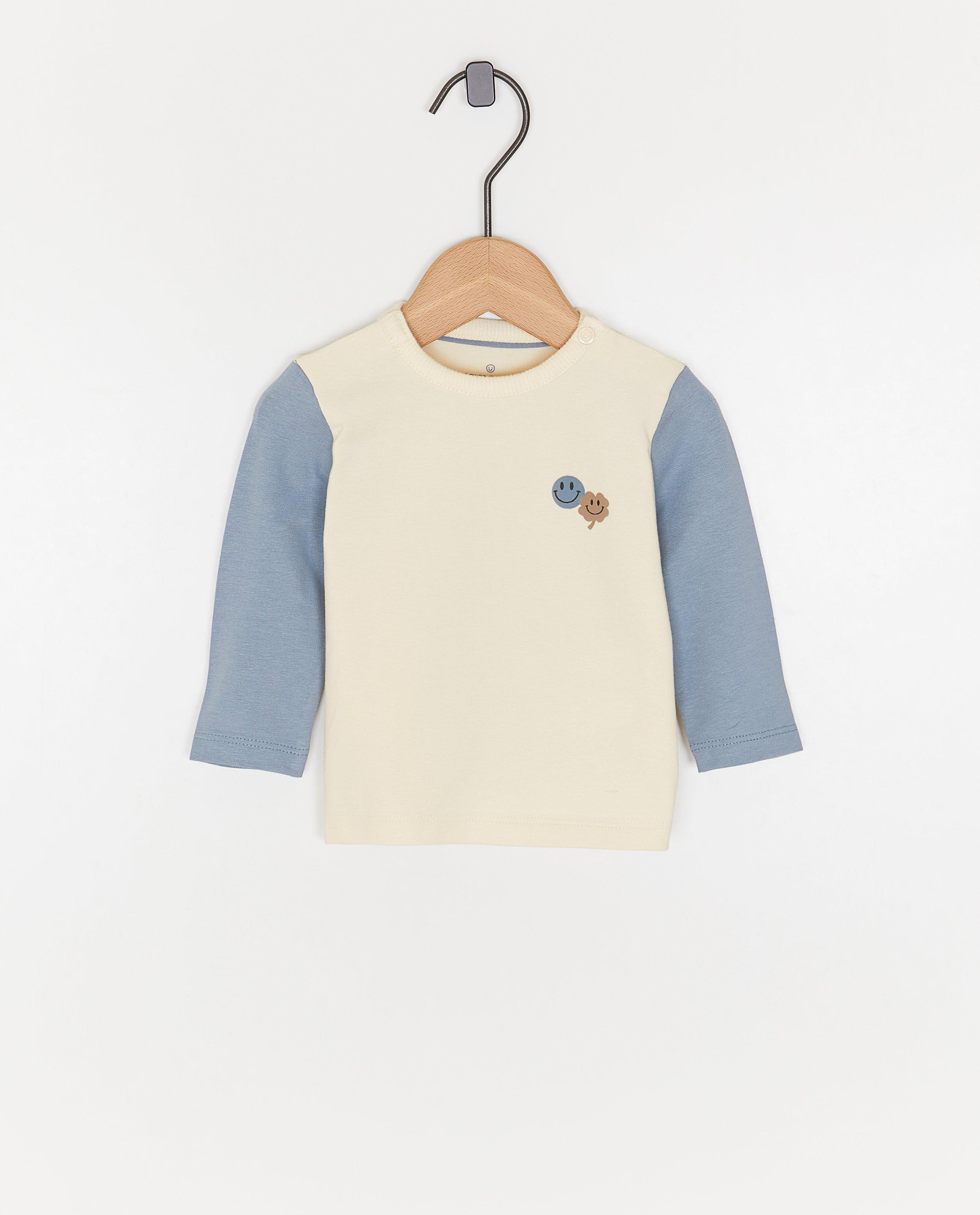 Longsleeve met color block - null - Newborn 50-68