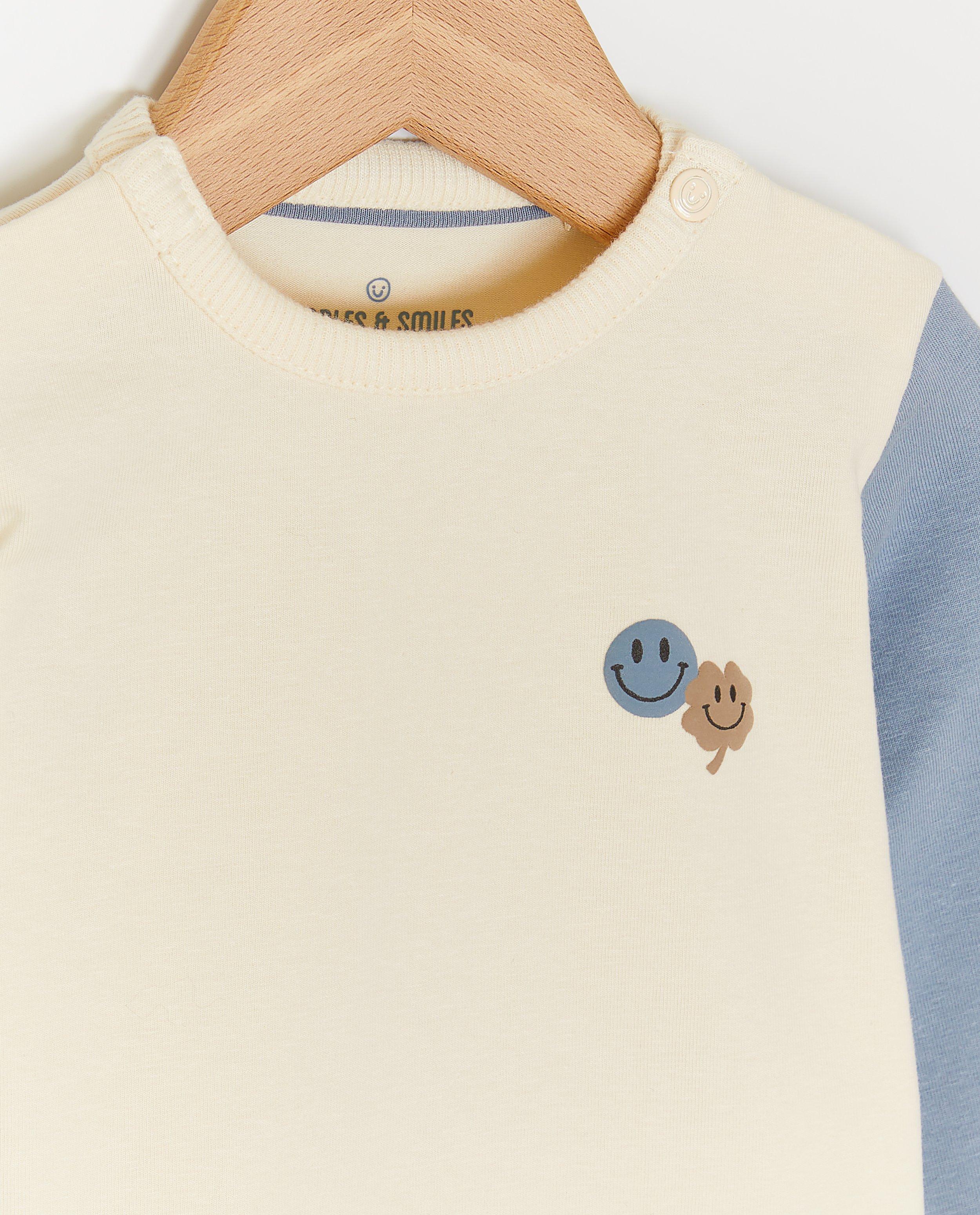 T-shirts - Longsleeve met color block