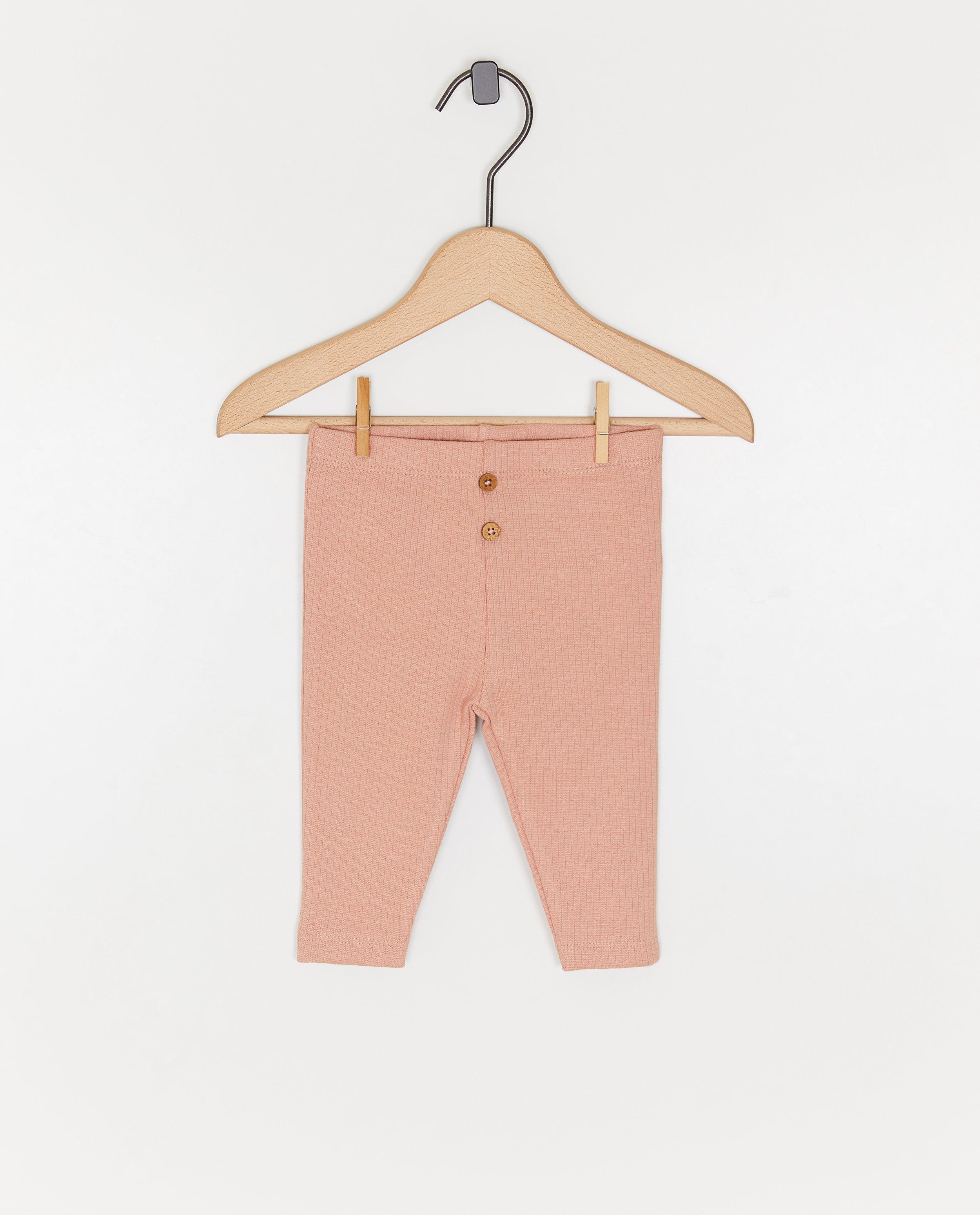 Legging met fijne rib - Product Detail - roze - afbeelding nummer 1