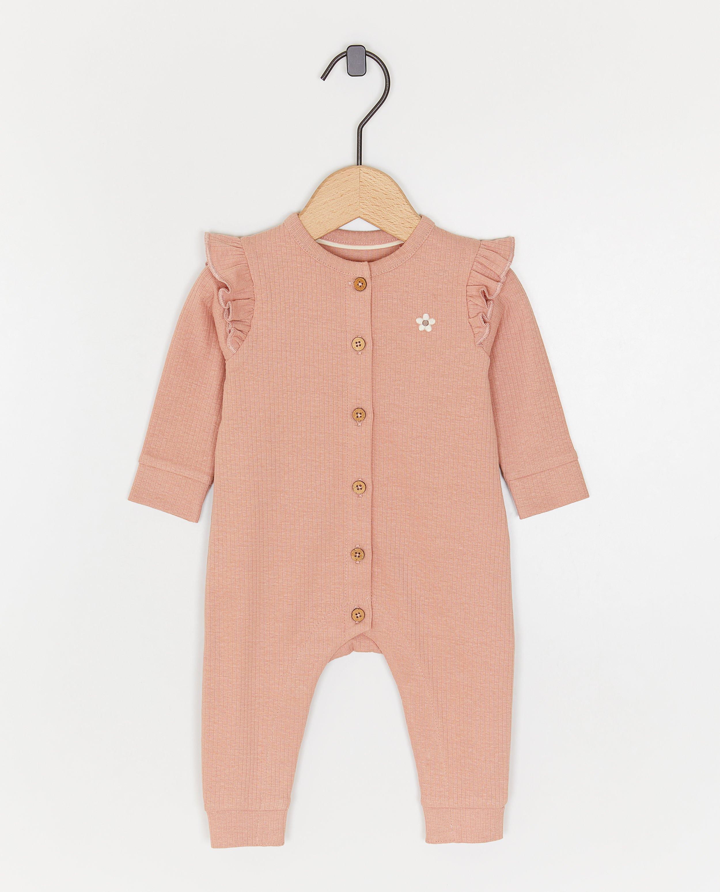 Kruippakje met fijne rib - null - Newborn 50-68