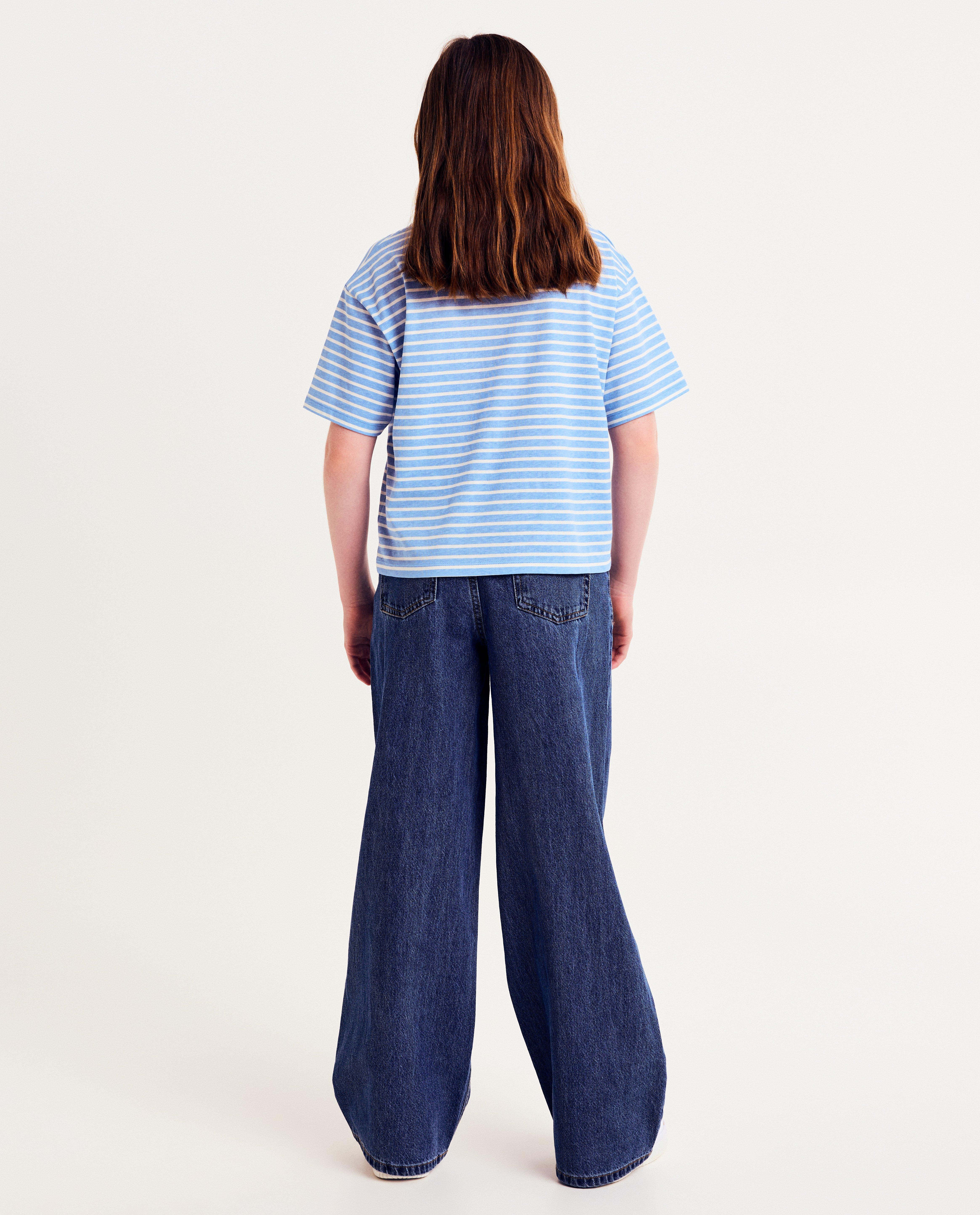 T-shirts - Gestreept T-shirt met kleine print strik