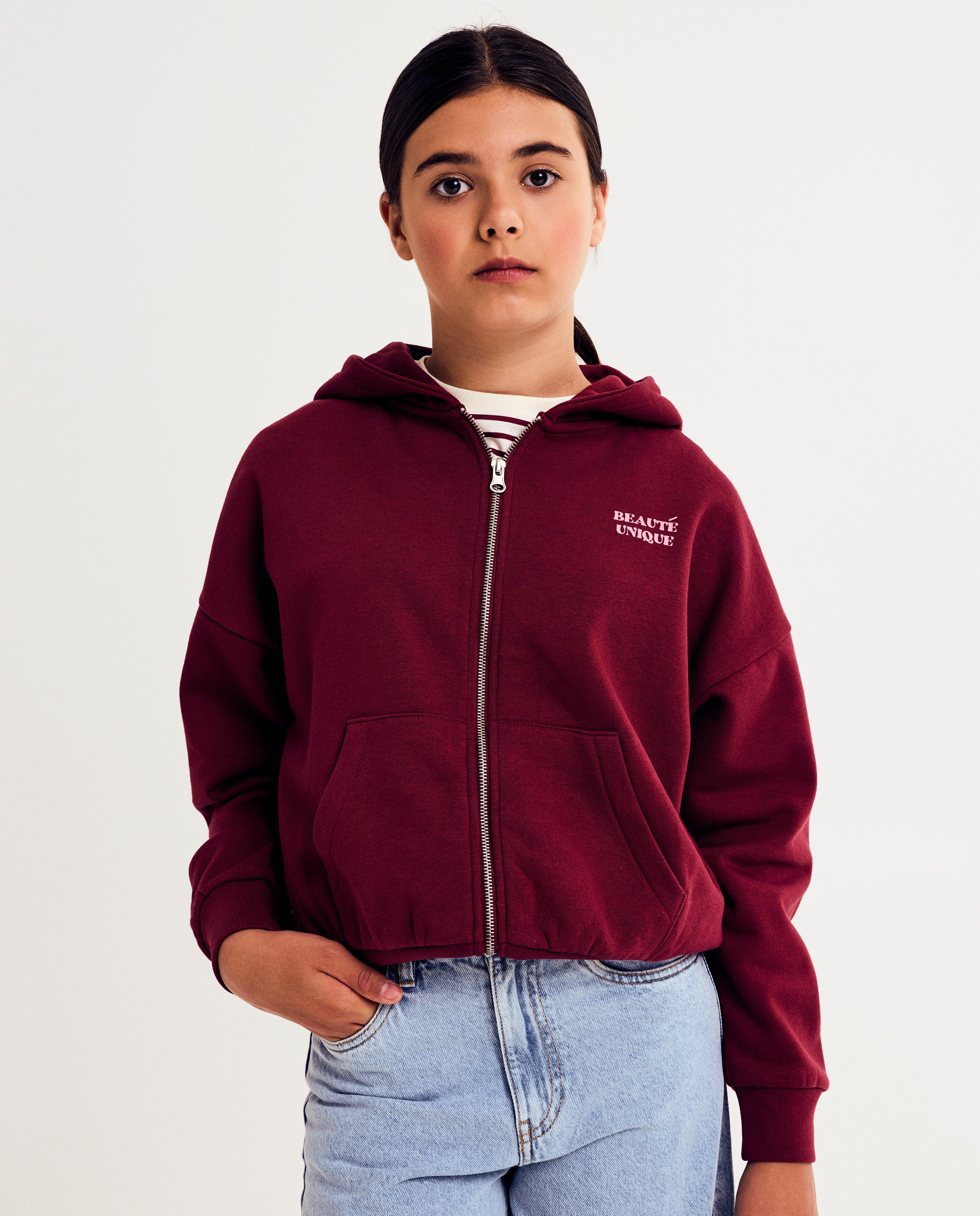 Sweatvest met opschrift - null - Besties
