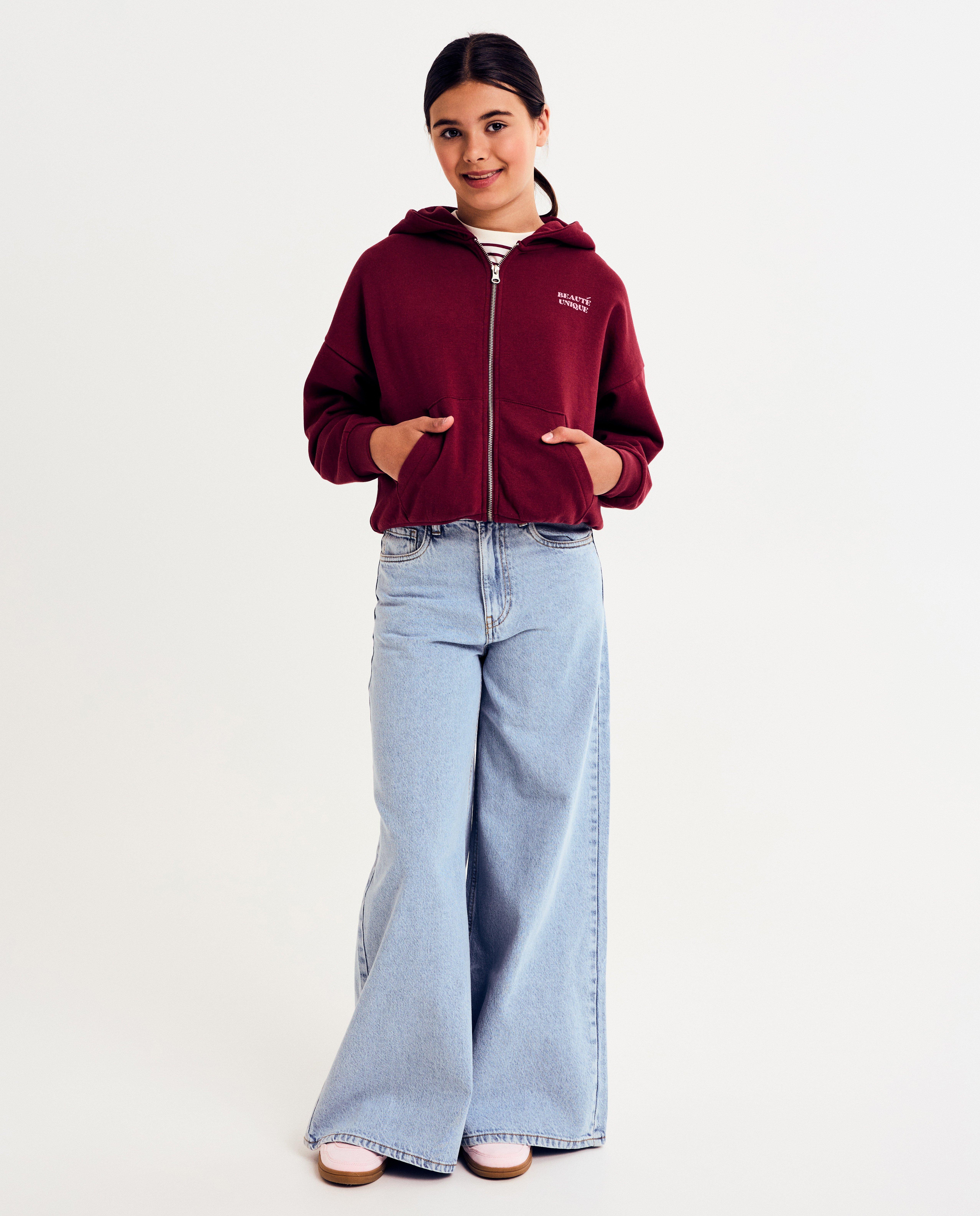 Cardigan - Sweatvest met opschrift