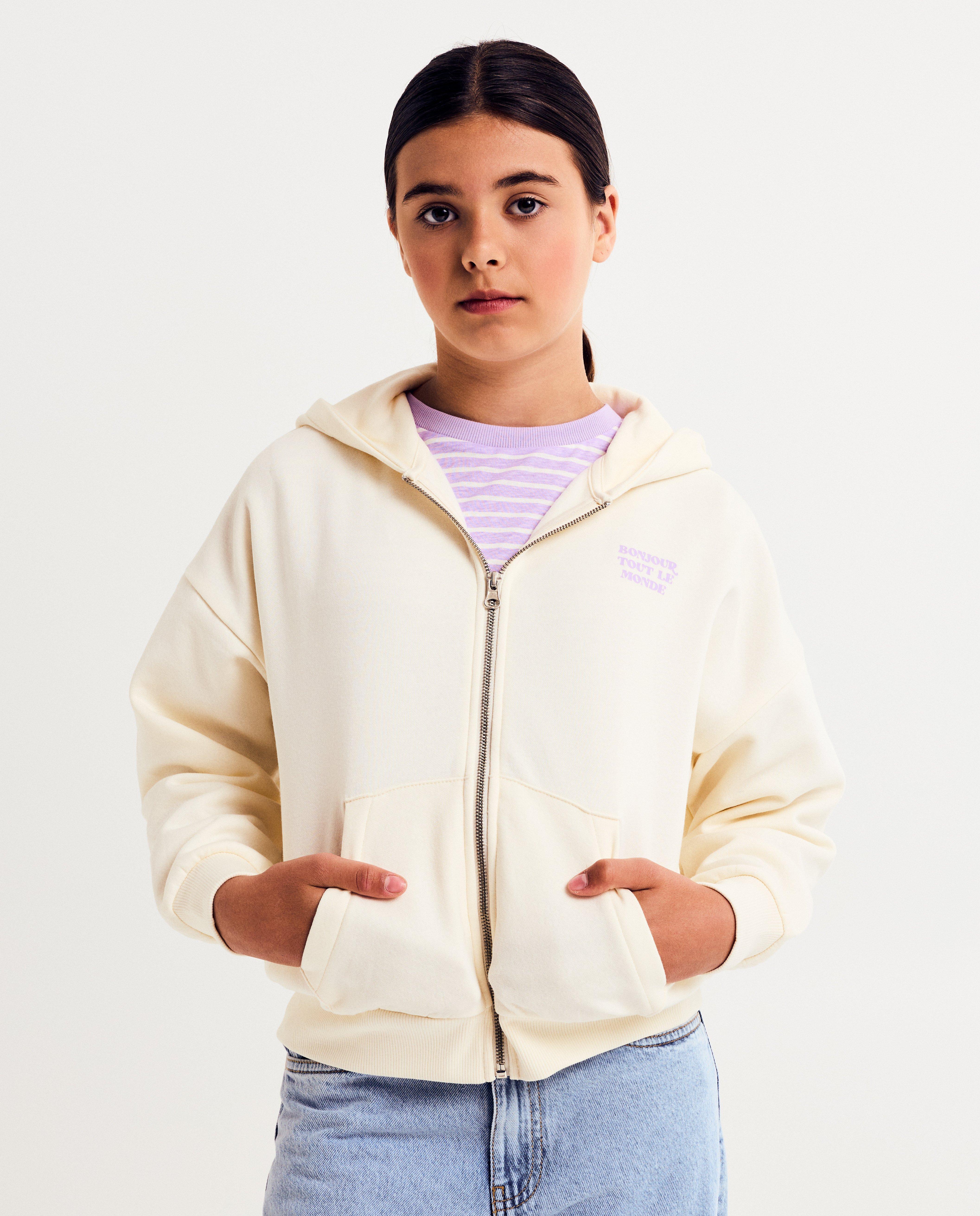 Sweatvest met opschrift - null - Besties