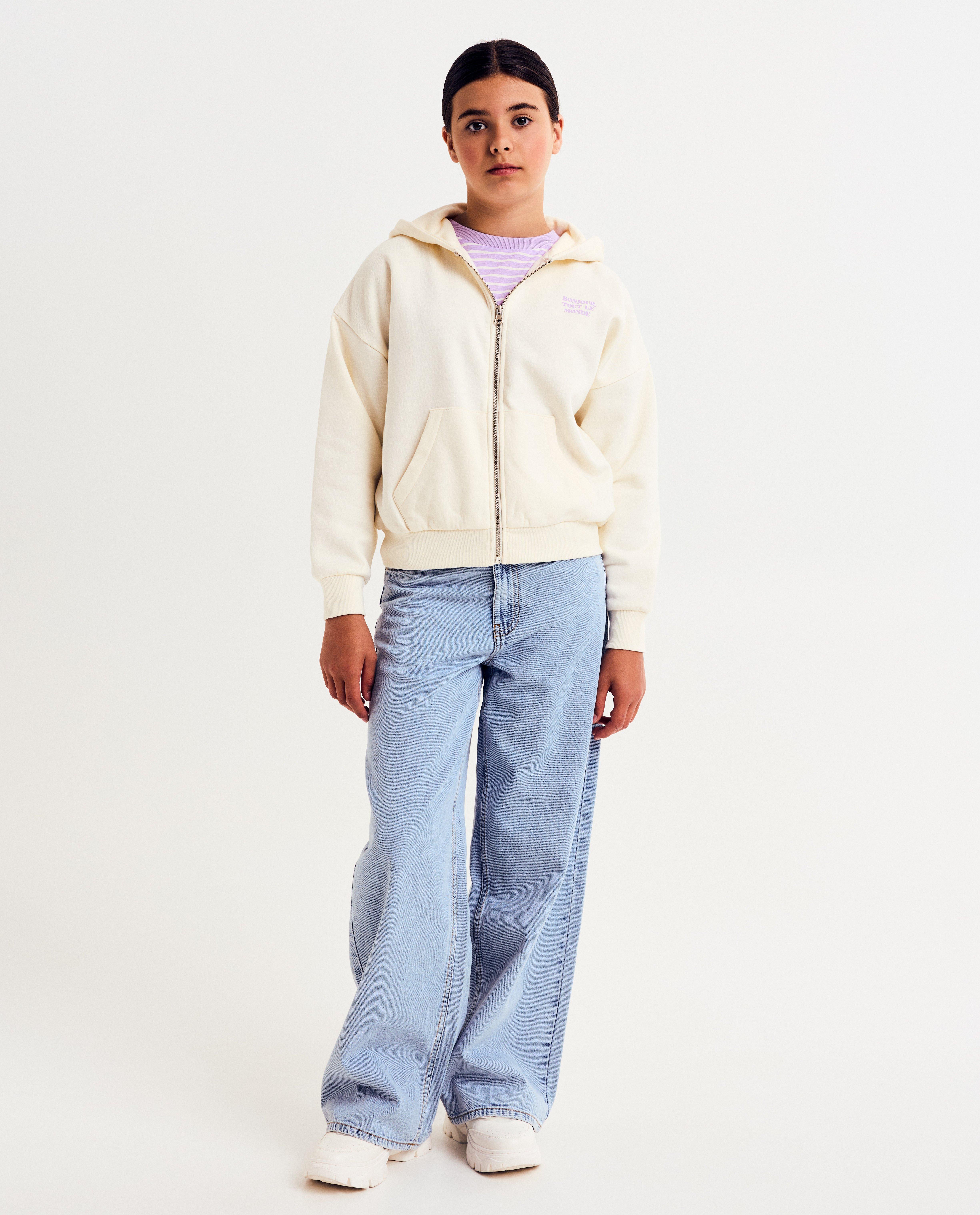 Blauwe jeans, wide fit - null - Fish & Chips