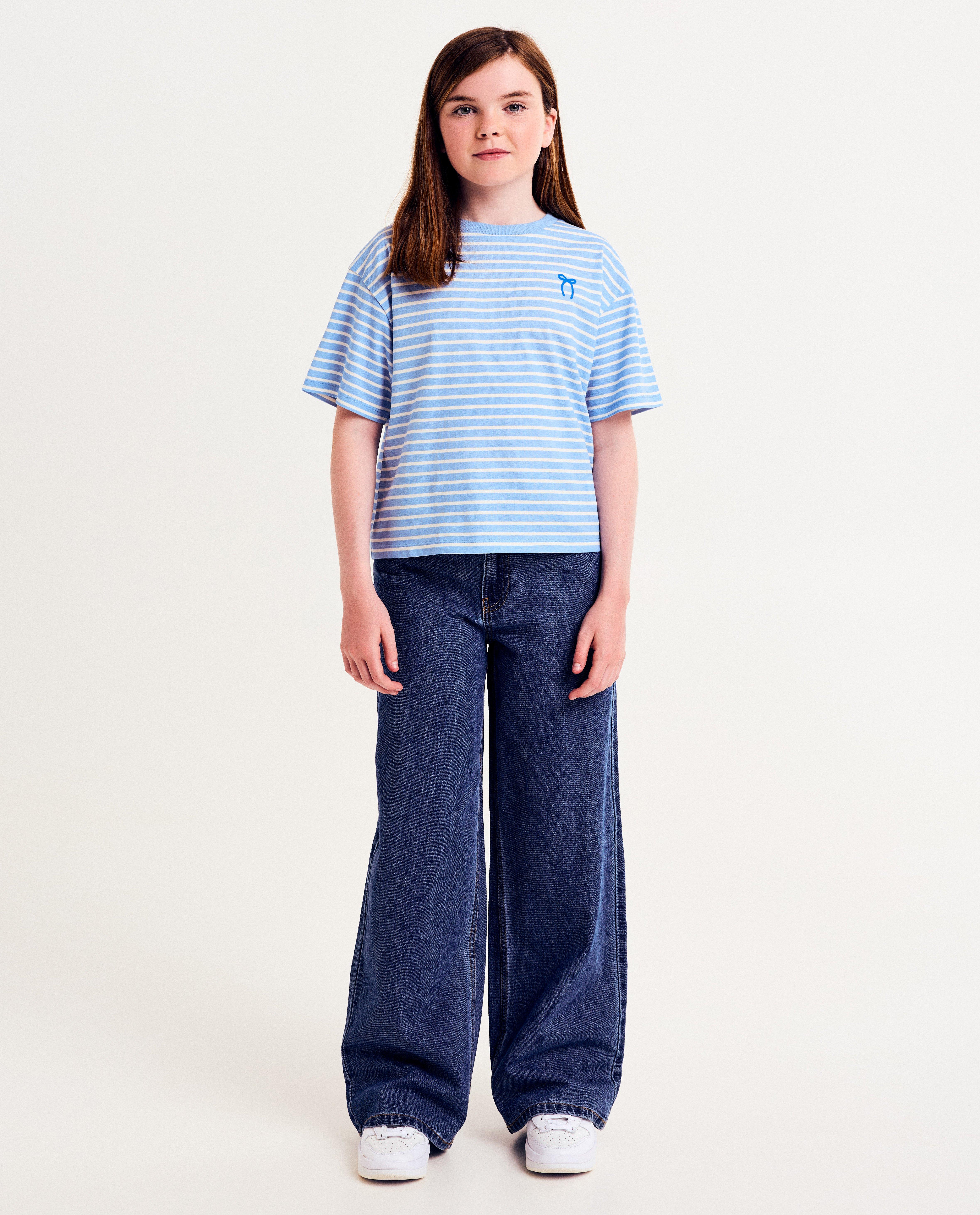 Blauwe jeans, wide fit - null - Fish & Chips