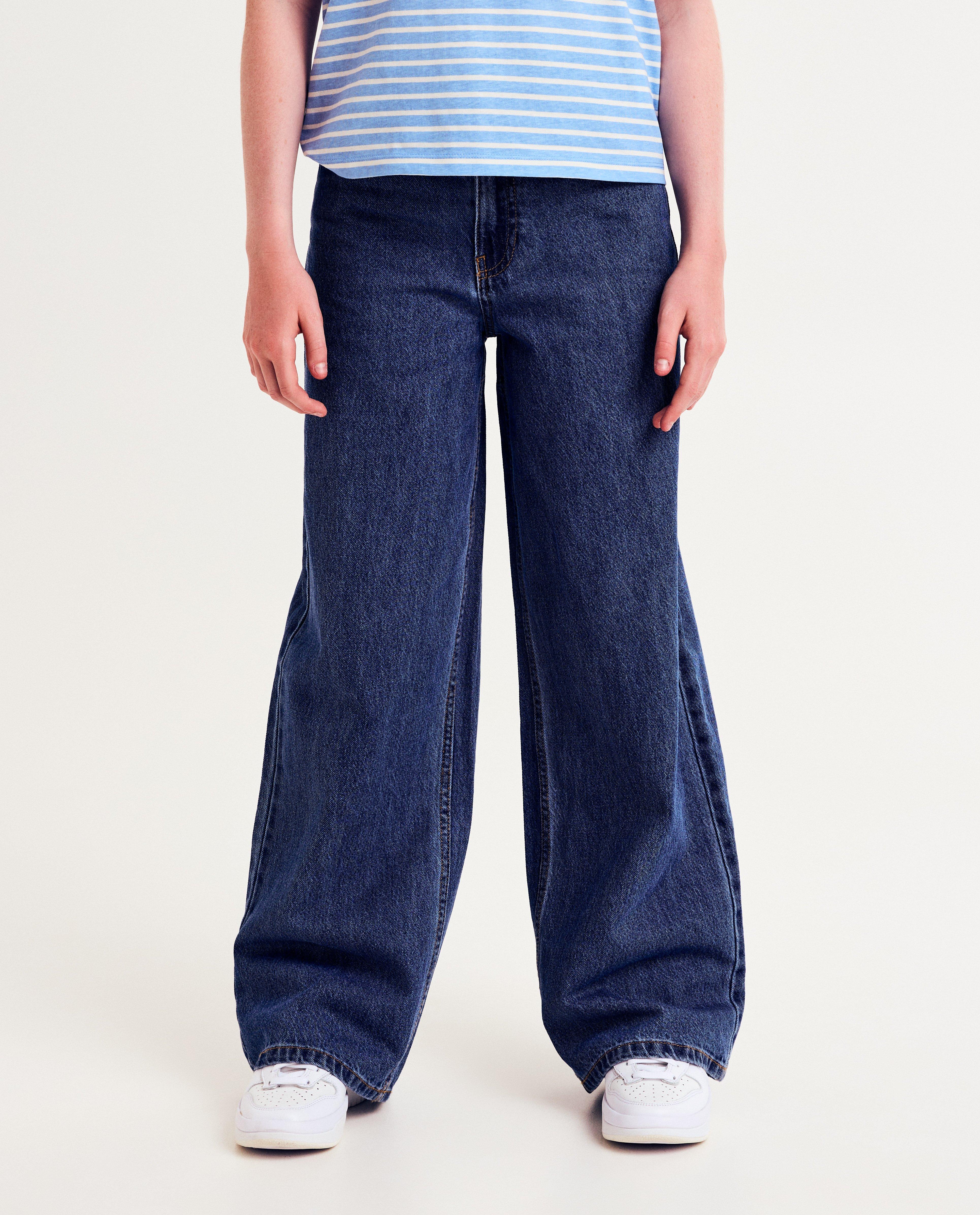 Jeans - Blauwe jeans, wide fit
