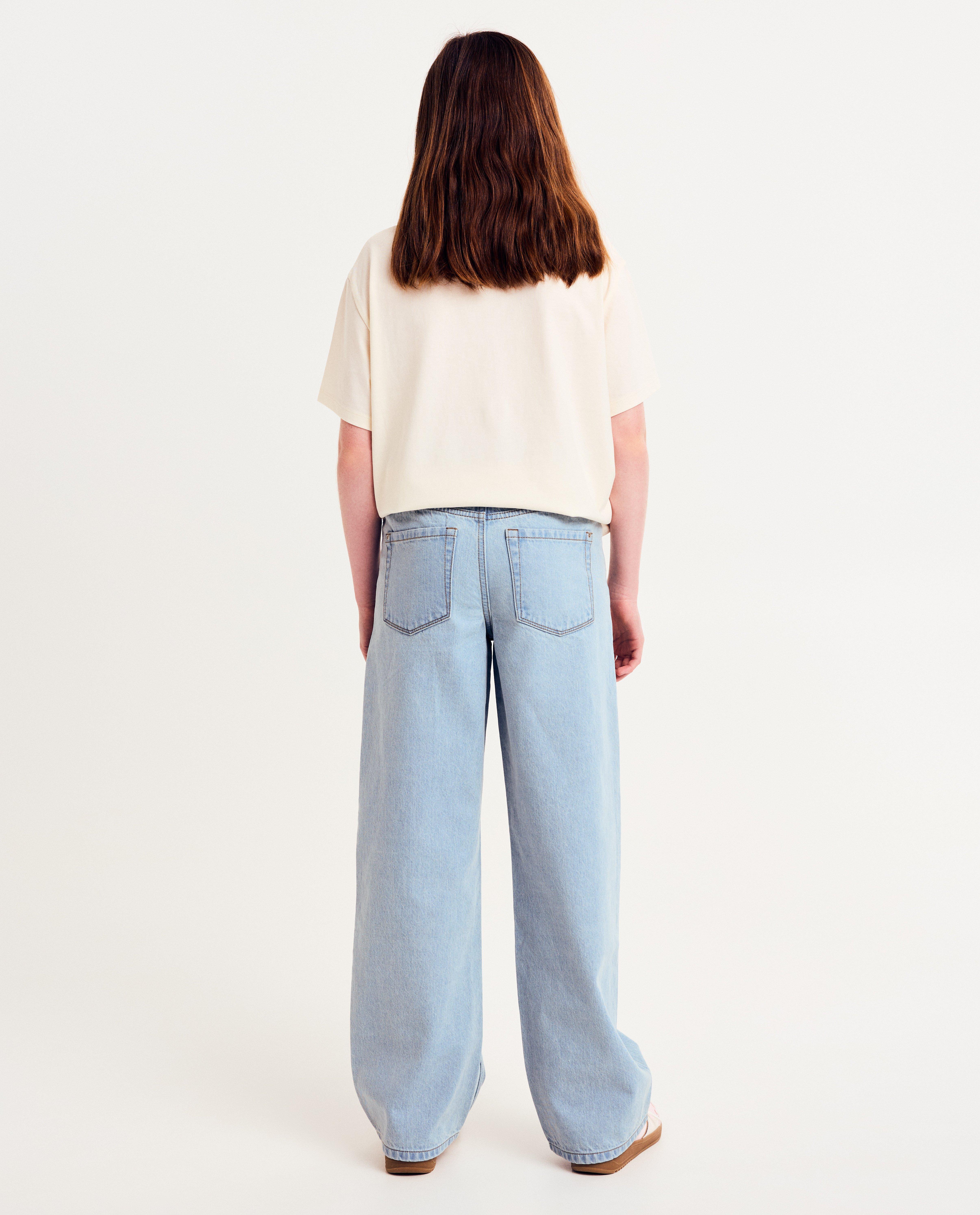 Jeans - Jeans met strass-steentjes, straight fit