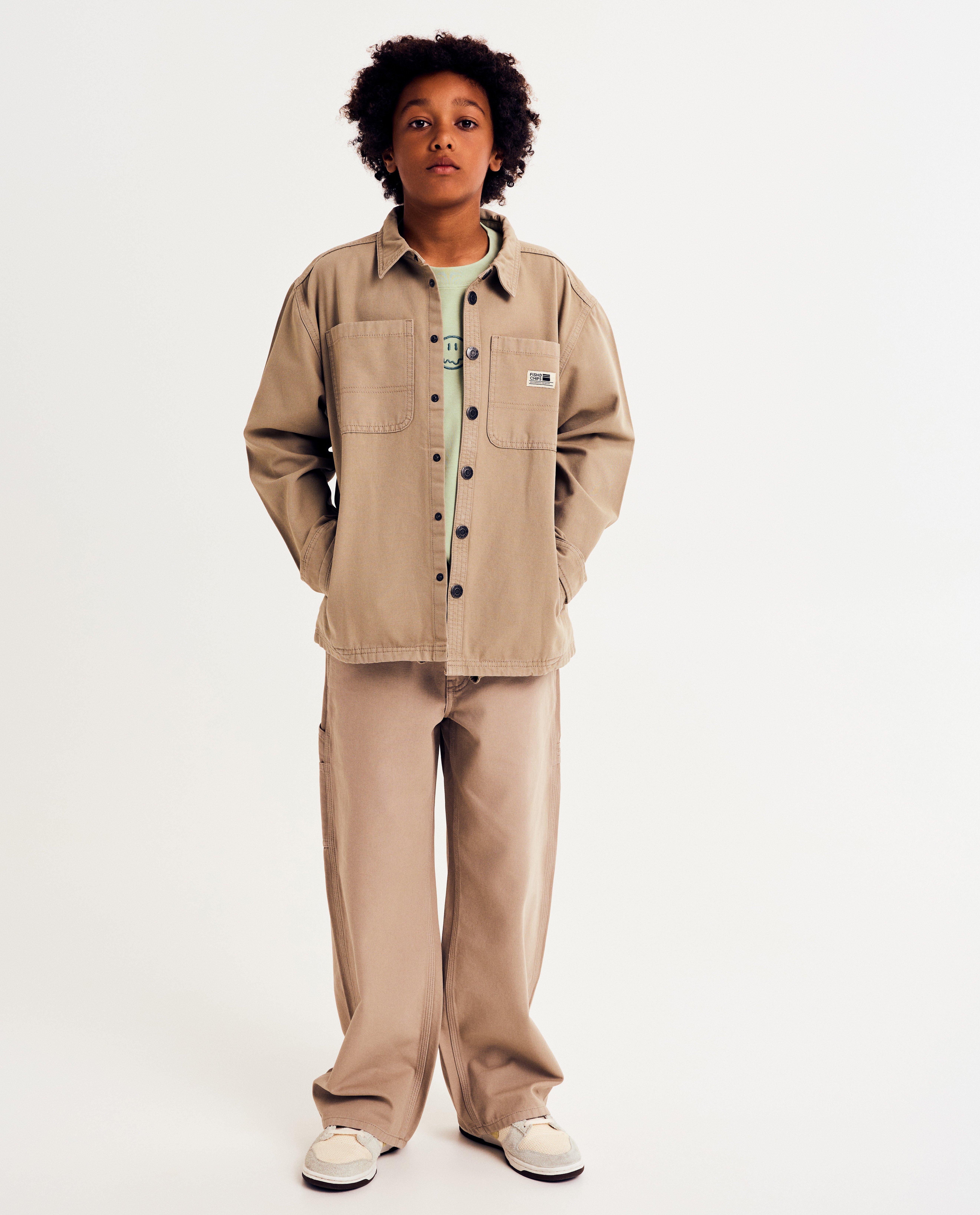 Cardigans - Chemise marron clair, oversized fit