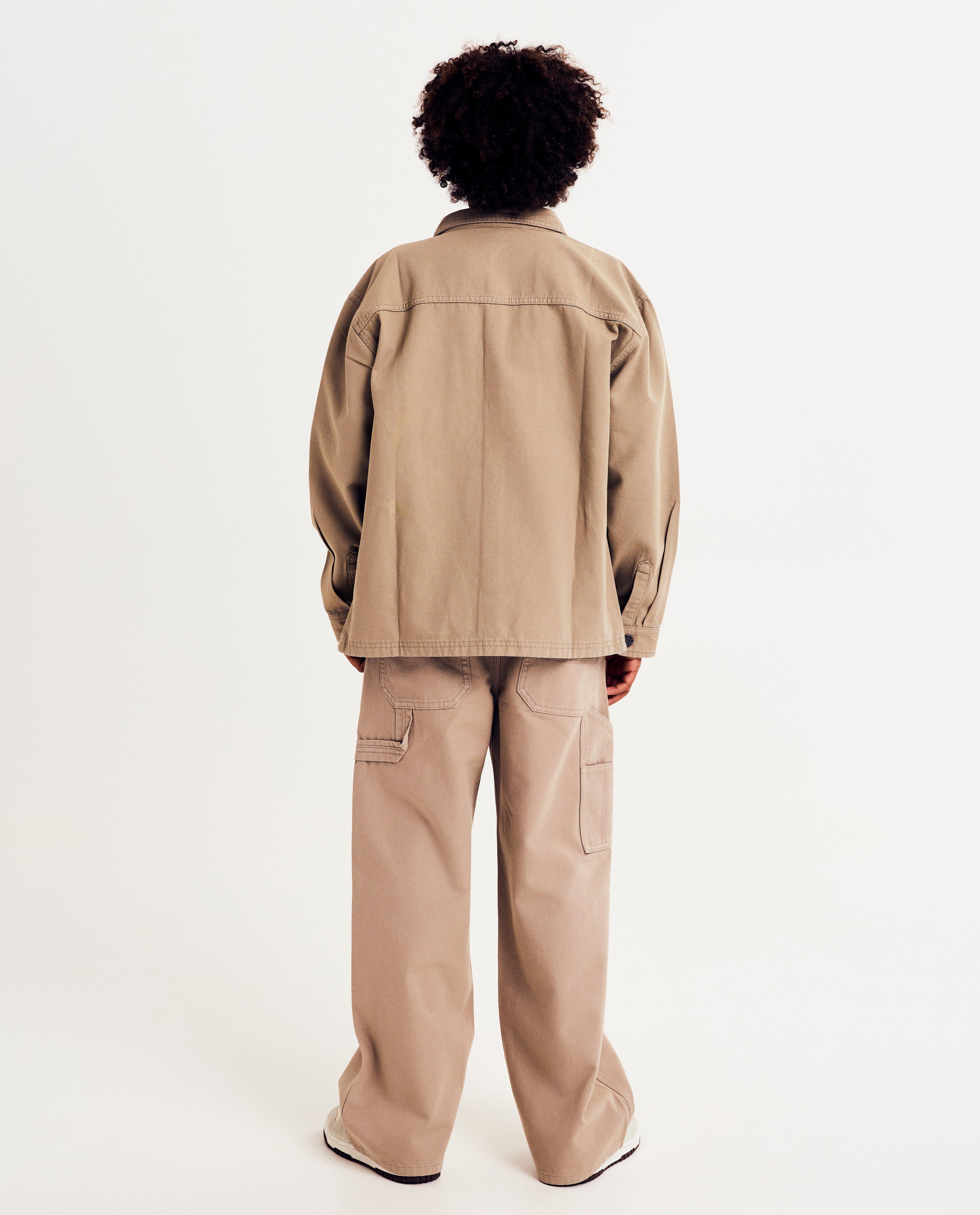 Cardigan - Lichtbruin overhemd, oversized fit