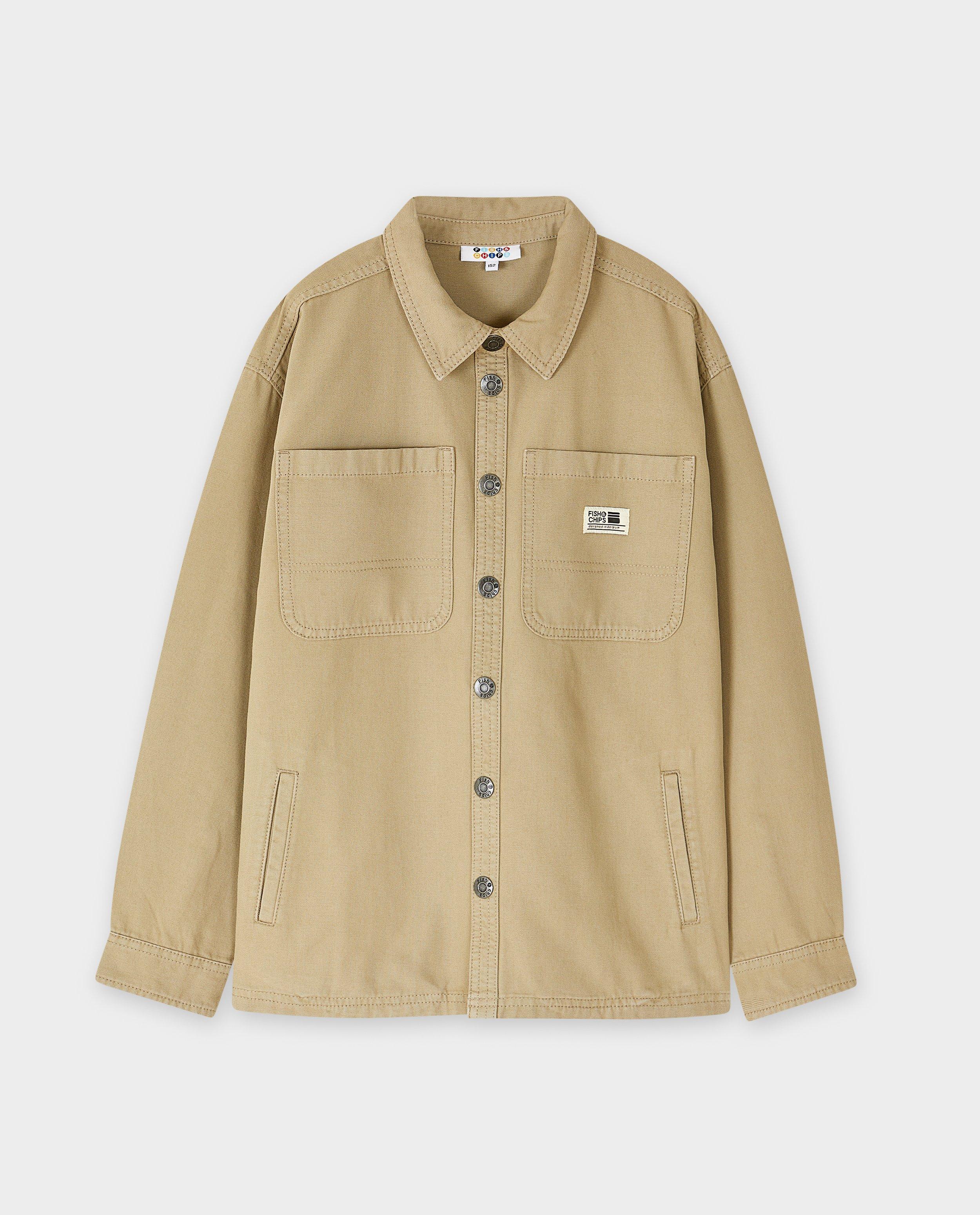 Cardigan - Lichtbruin overhemd, oversized fit