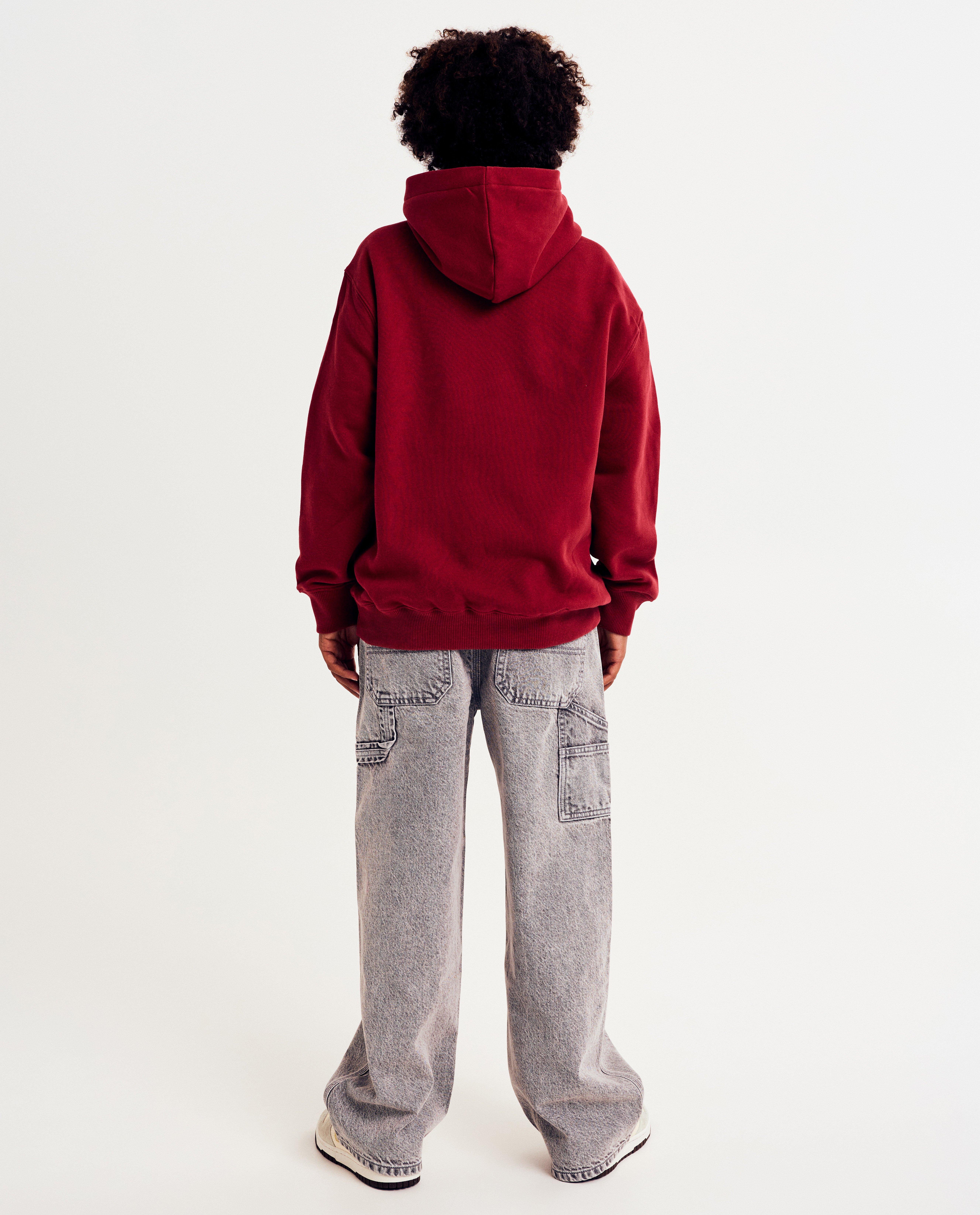Sweaters - Hoodie met geborduurde figuur, loose fit