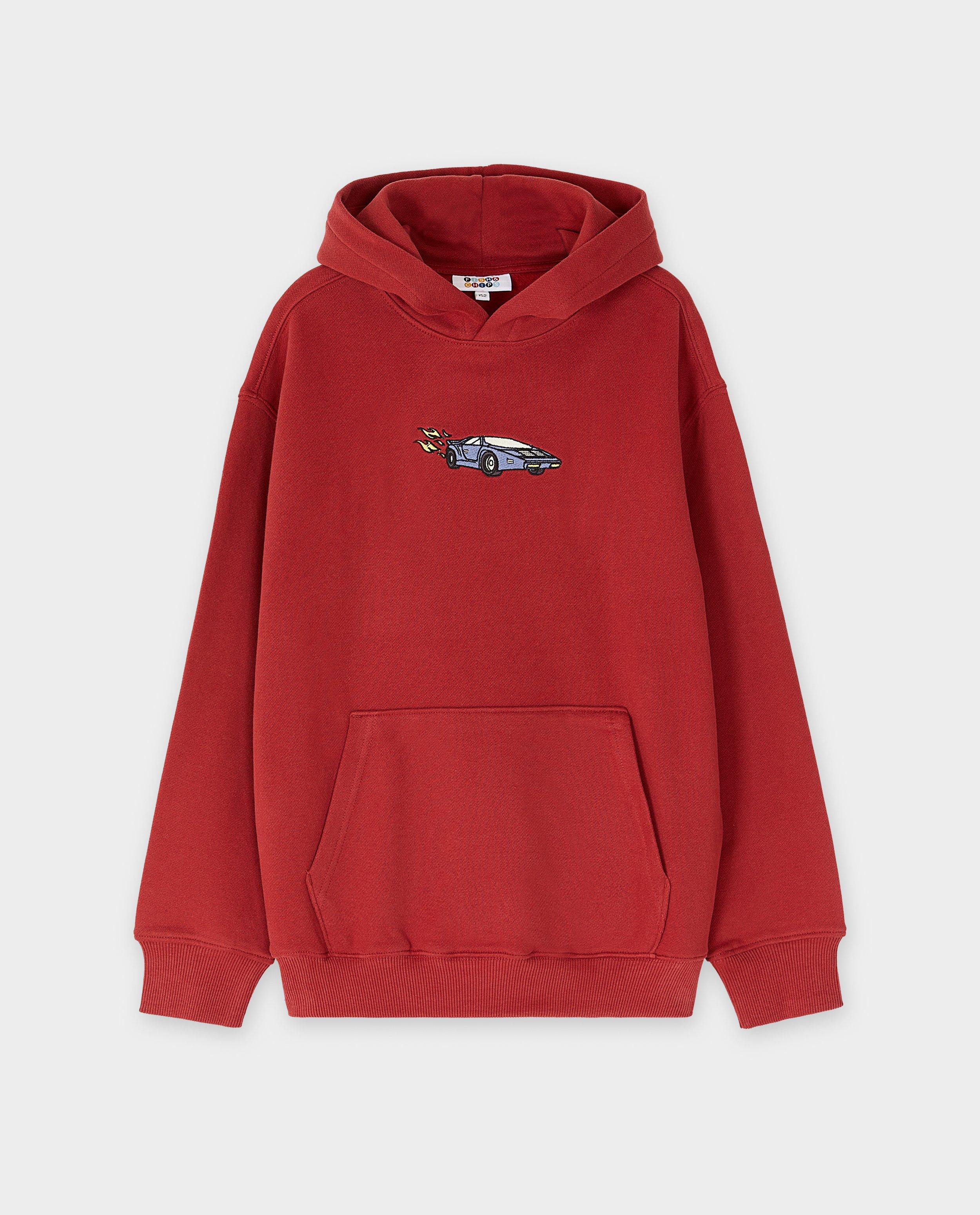 Sweaters - Hoodie met geborduurde figuur, loose fit
