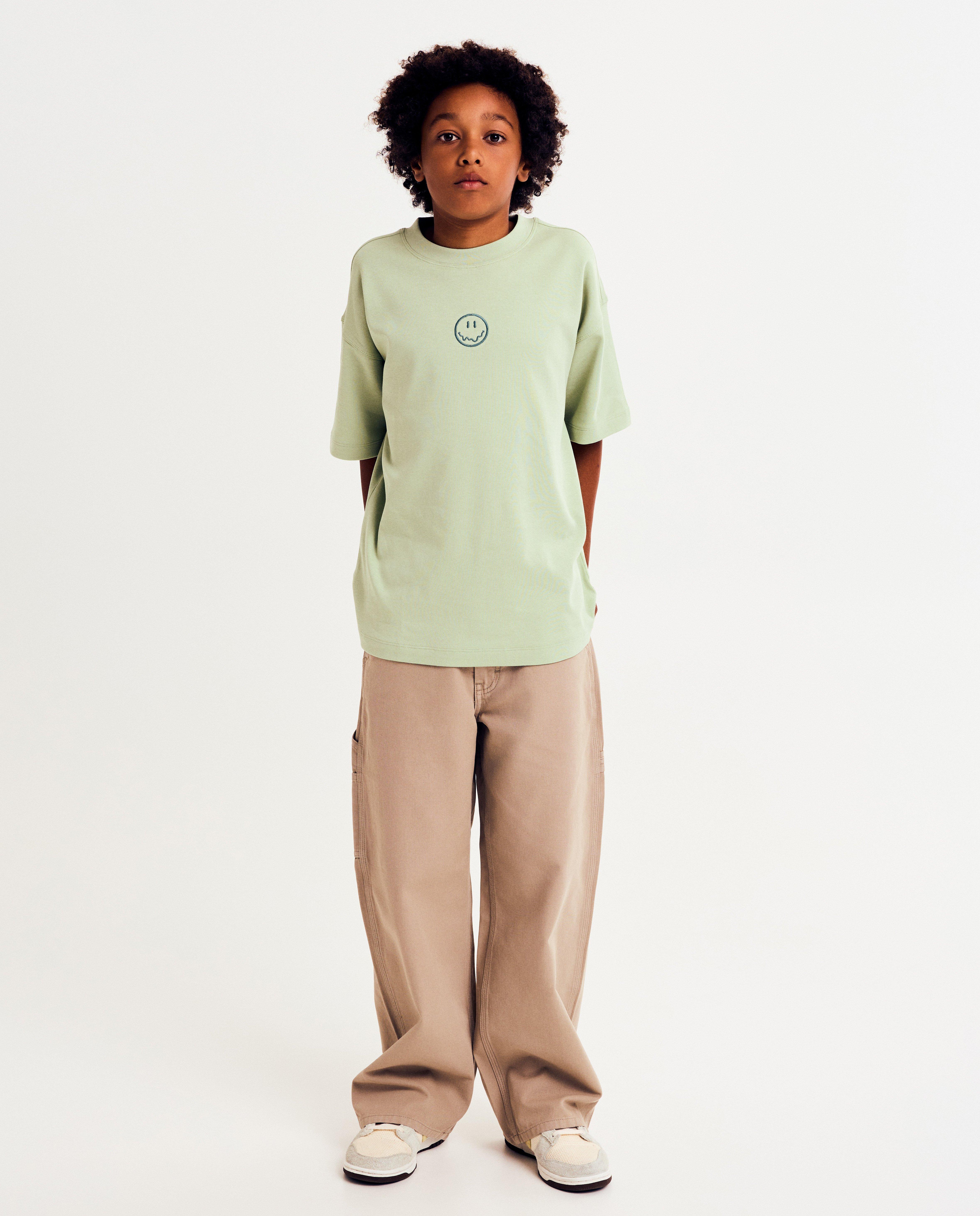 Lichtbruine broek met carpenter detail, skater fit