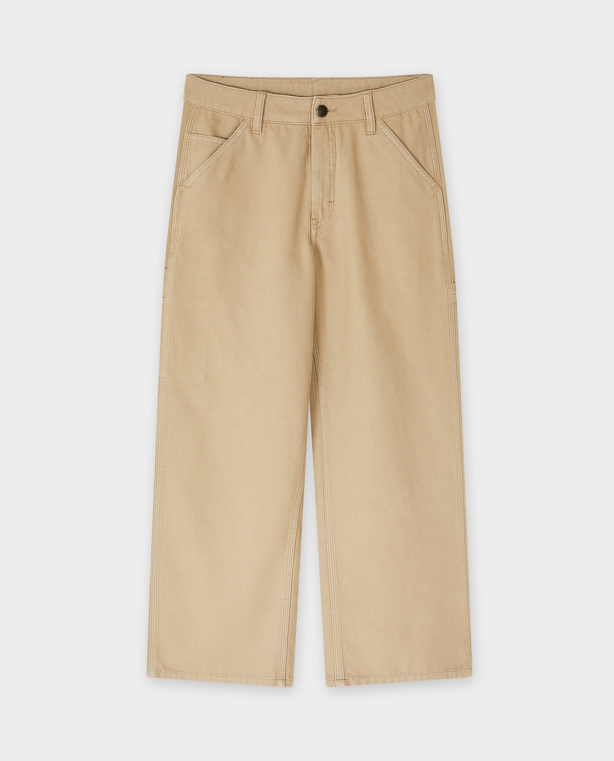 Broeken - Lichtbruine broek met carpenter detail, skater fit