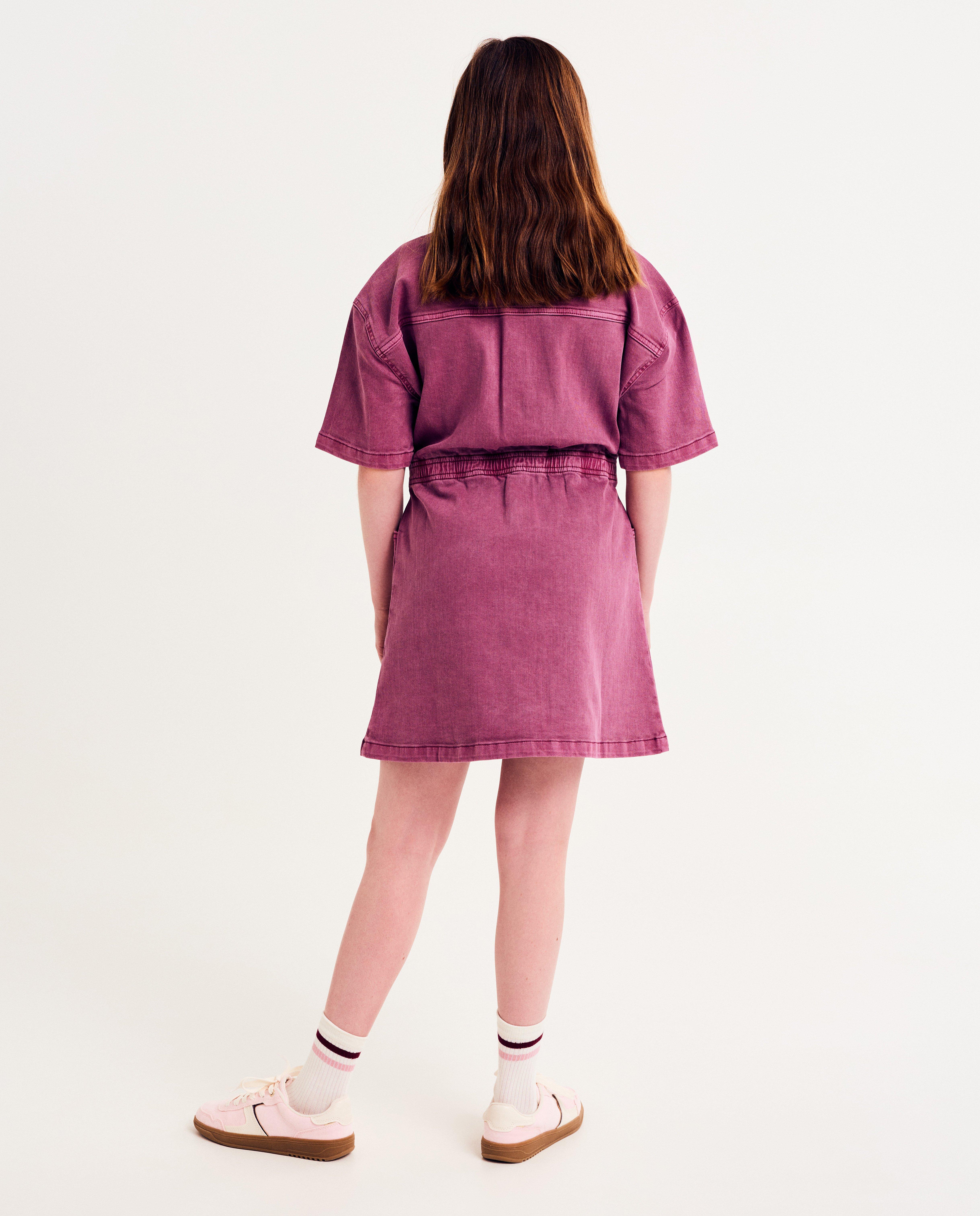Robes - Robe en jean rose