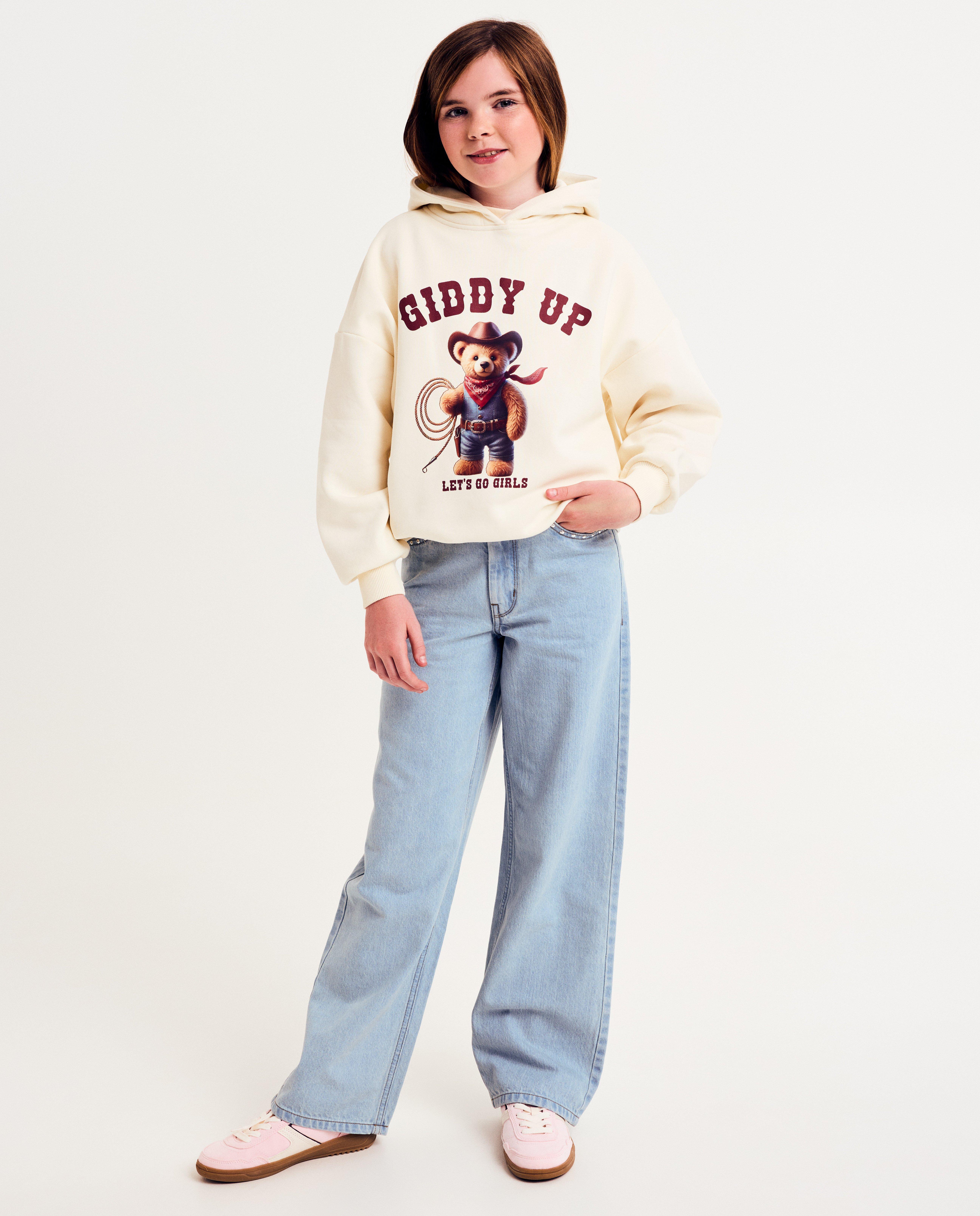 Sweaters - Hoodie met print teddybeer