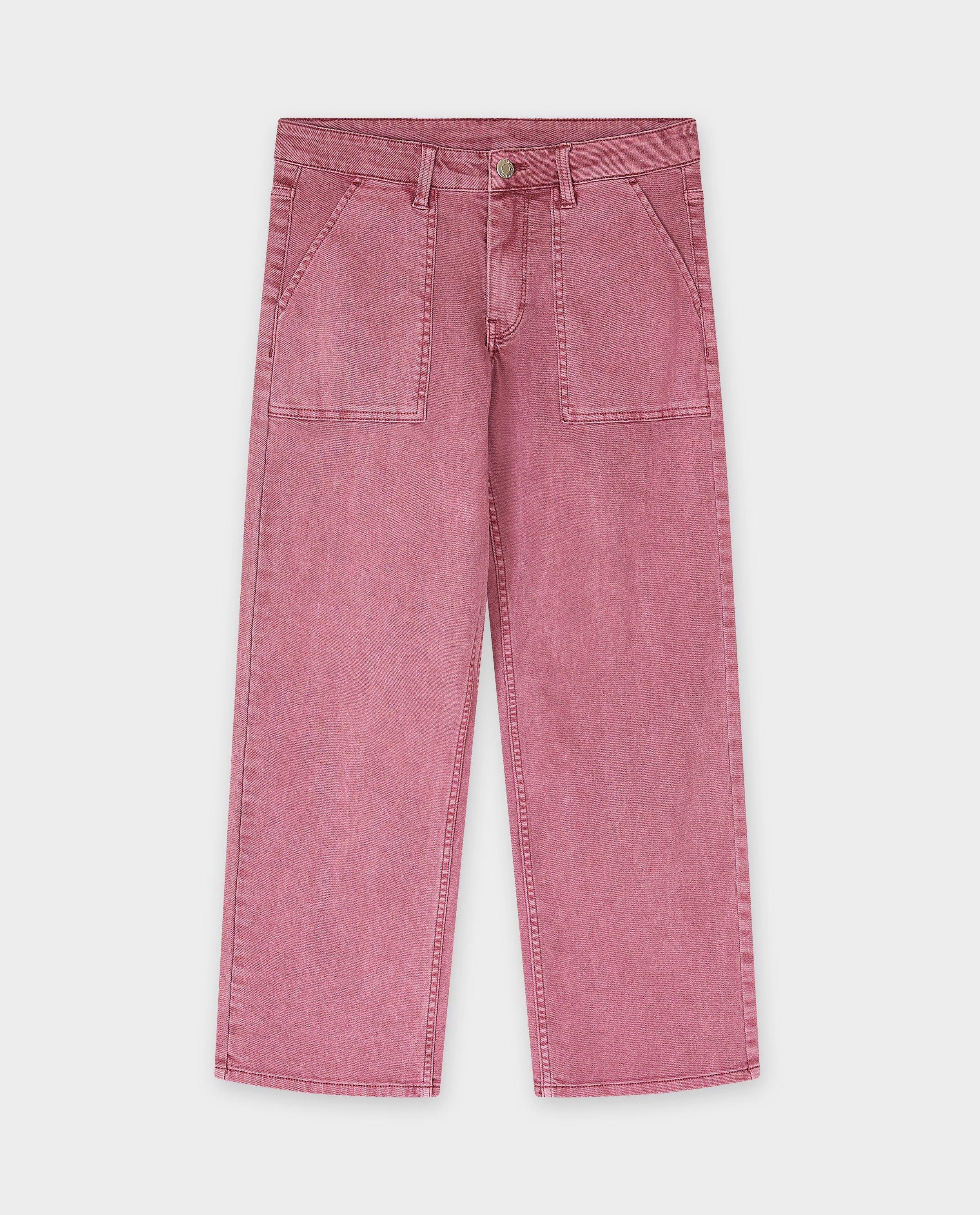 Broeken - Roze jeans, straight fit