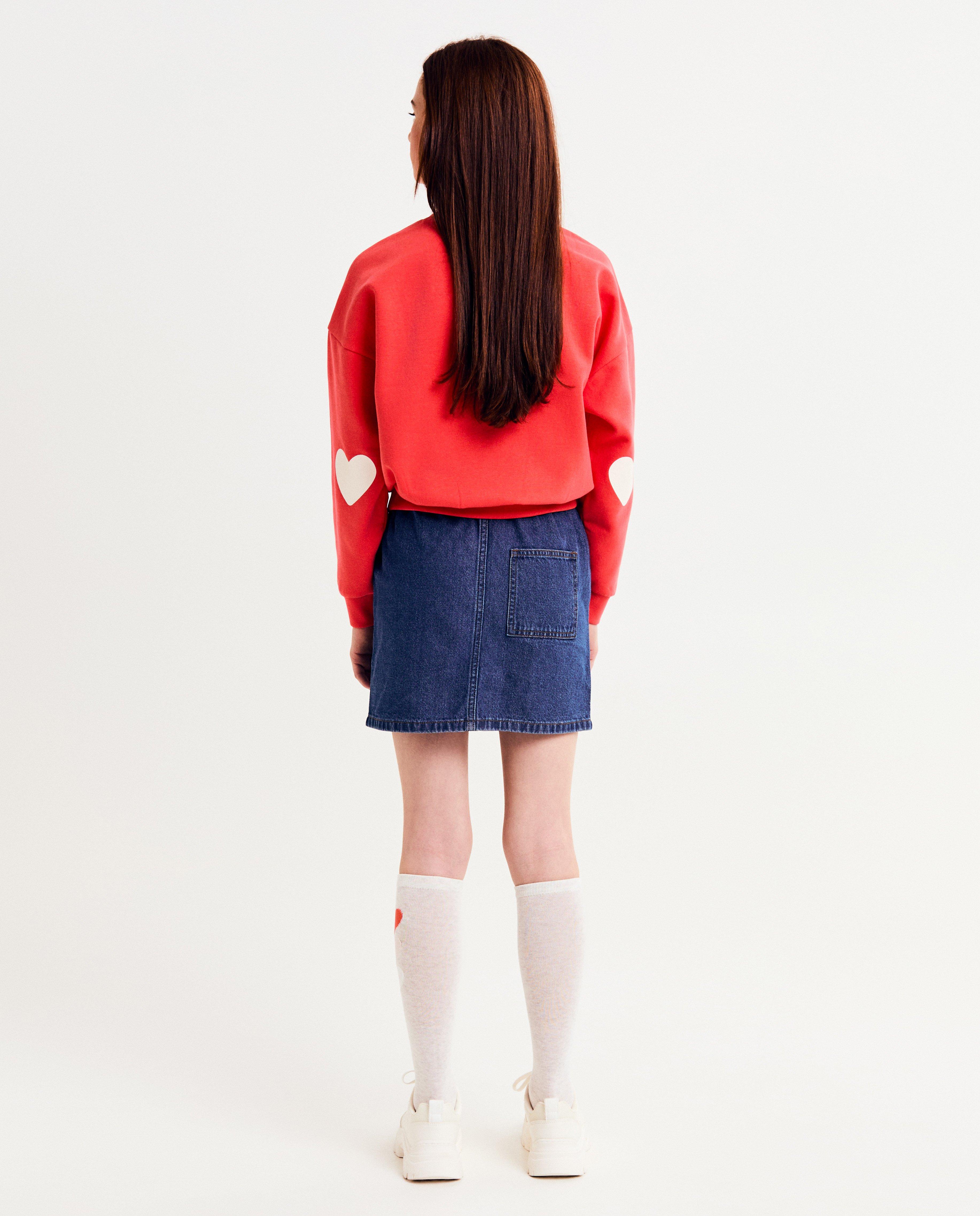Sweaters - Sweater met opschrift in reliëf, oversized fit