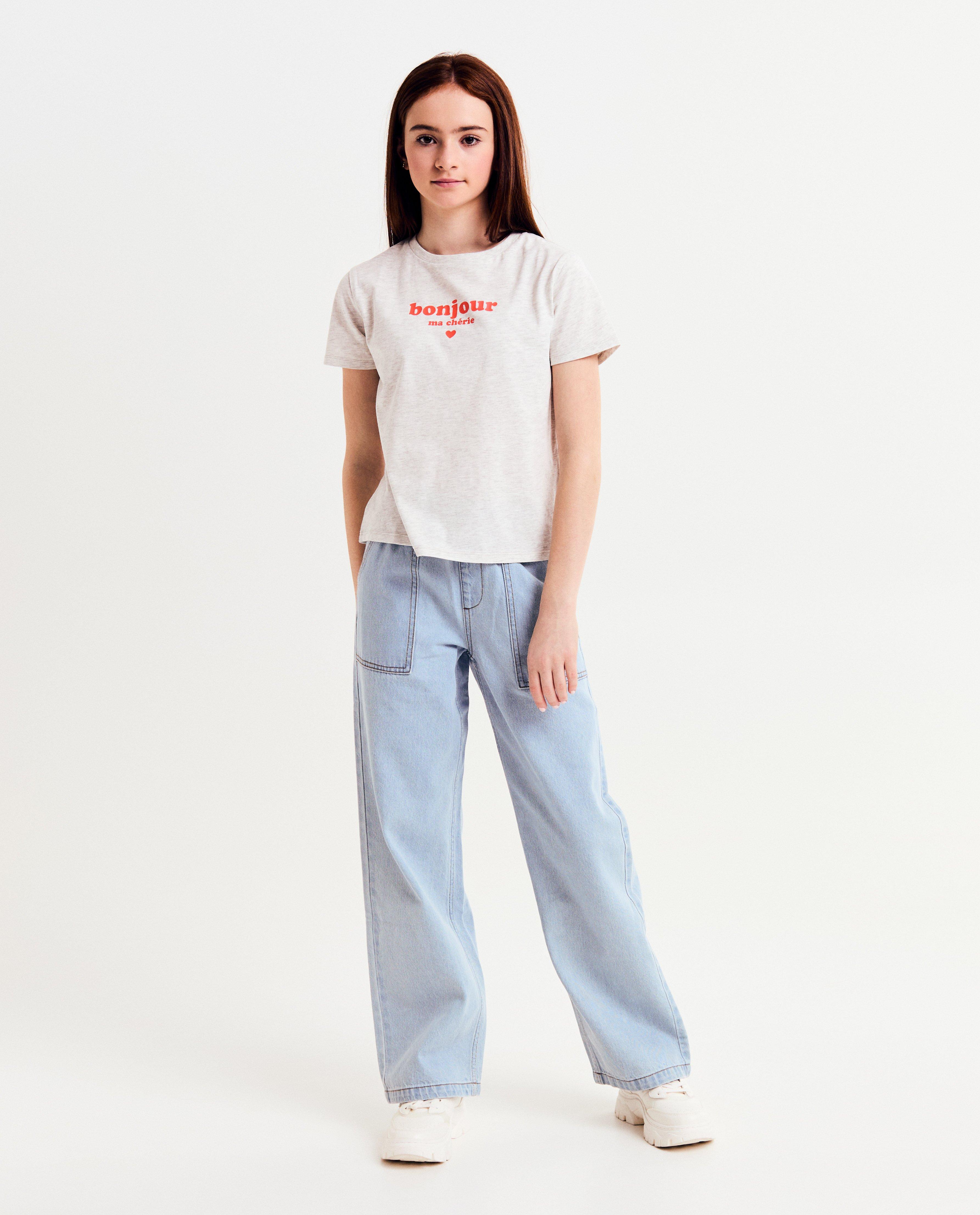 T-shirts - T-shirt met opschrift