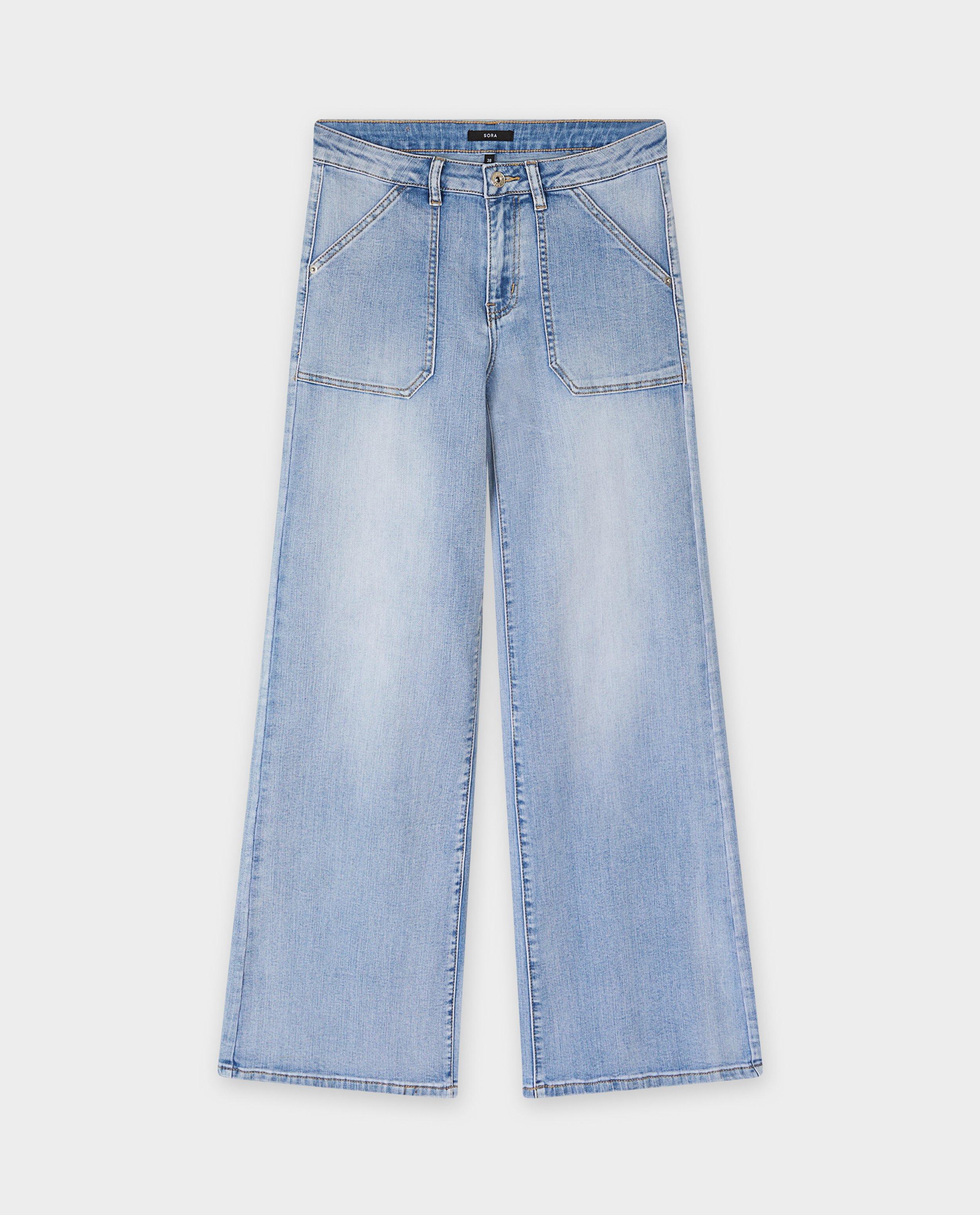 Jeans - Blauwe jeans, flared fit