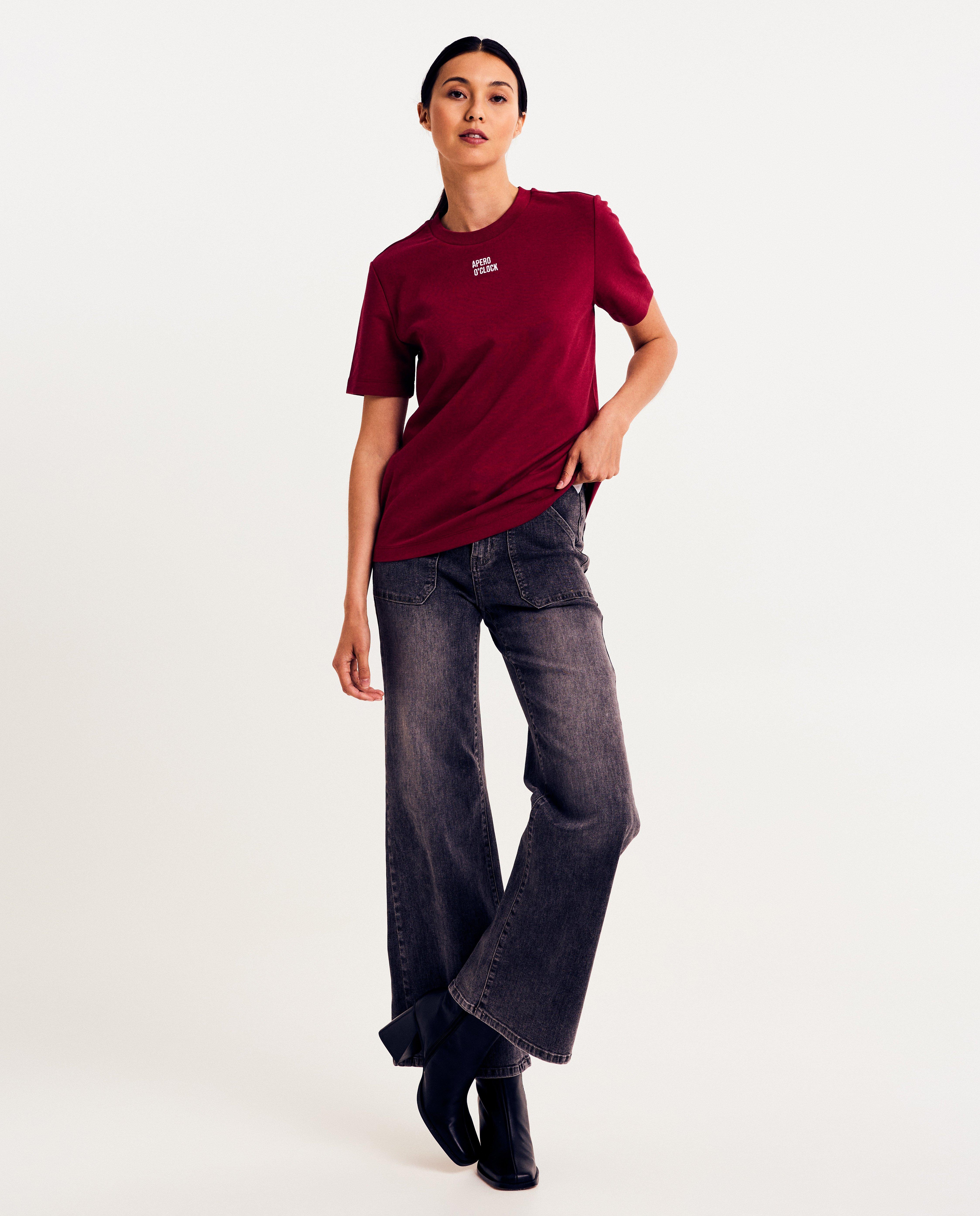 Grijze jeans, flared fit - null - Sora
