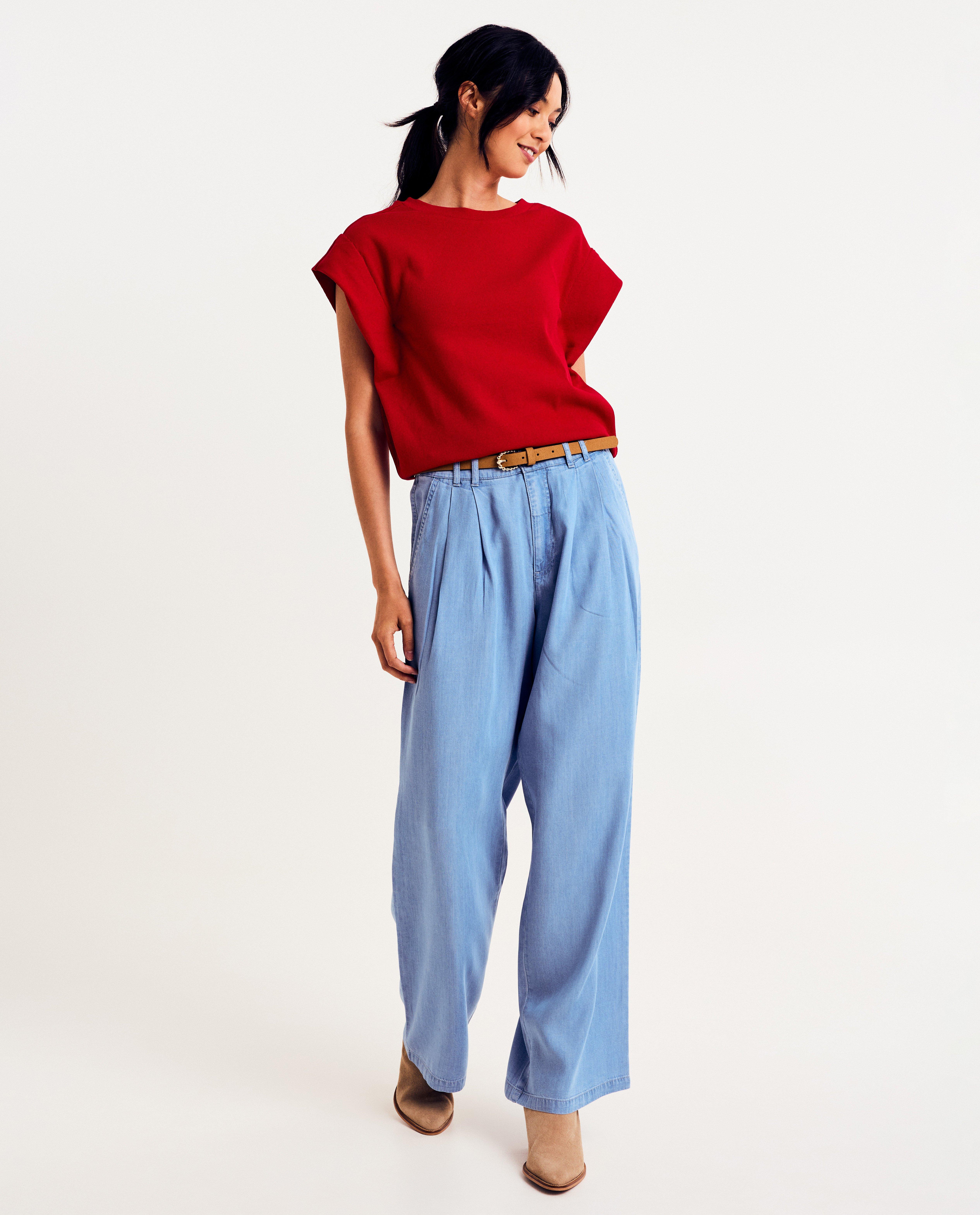 T-shirts - Rood T-shirt, relaxed fit