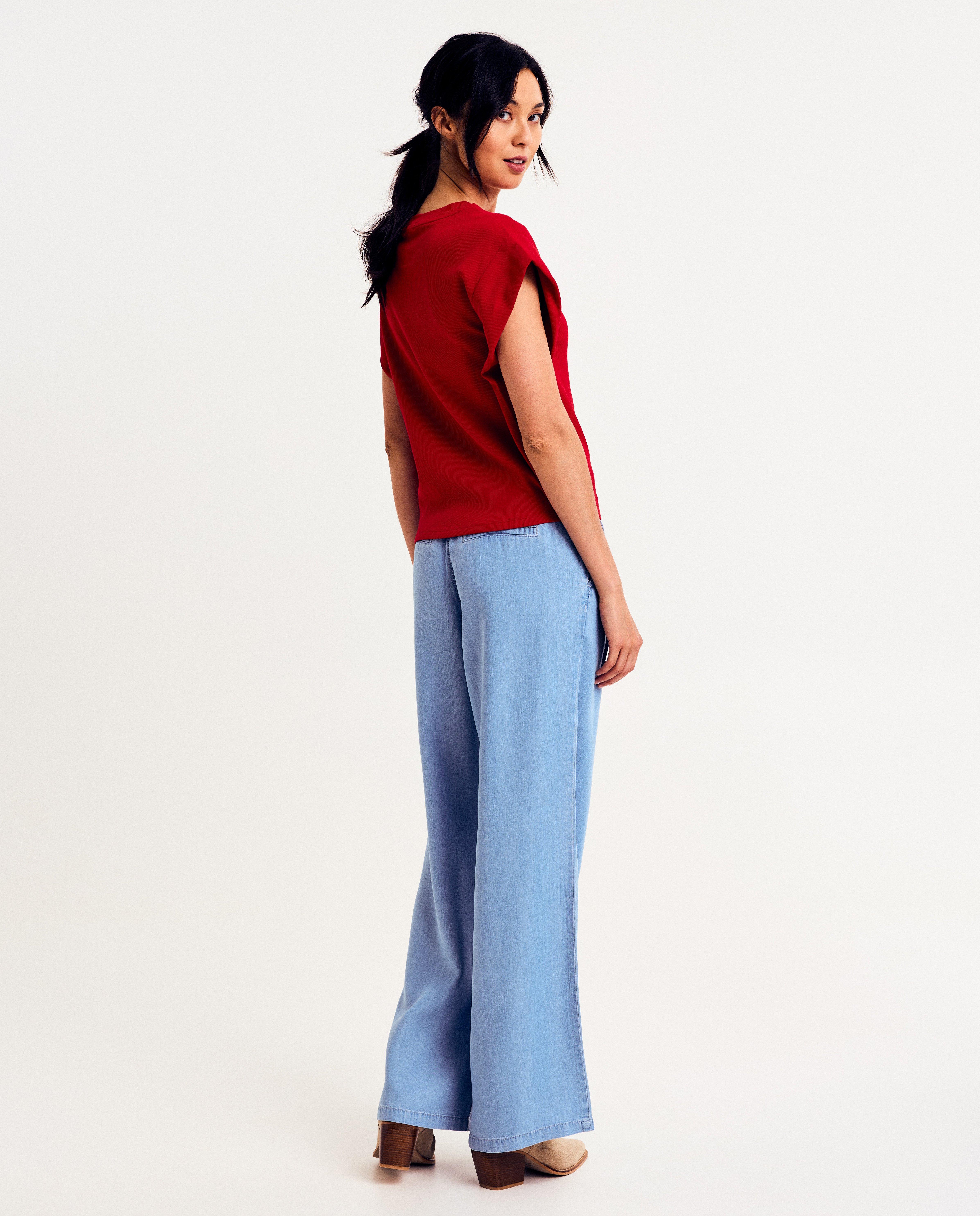 T-shirts - Rood T-shirt, relaxed fit
